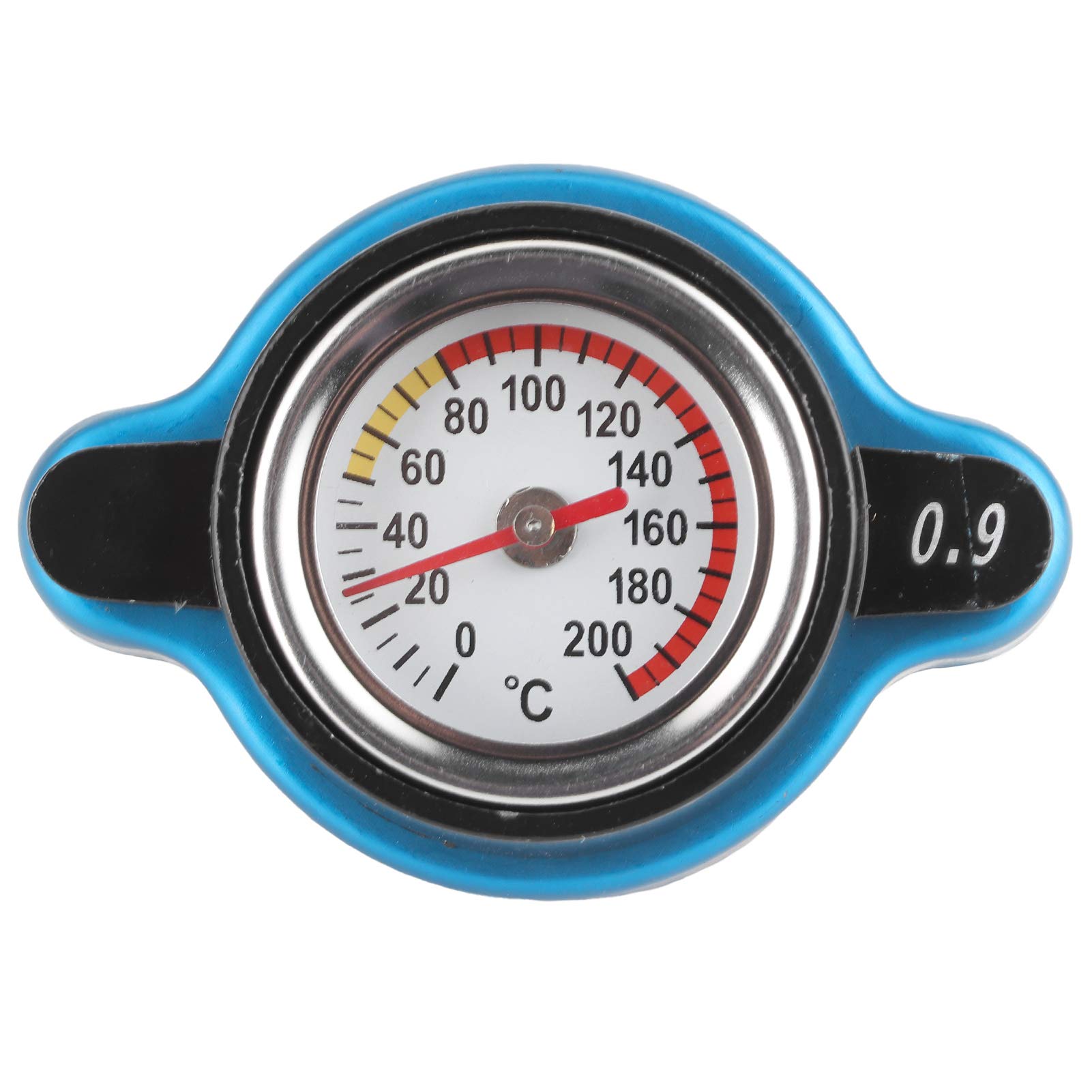 Universal Thermostatic Kühlerabdeckungsdeckel mit Temperaturmesser für eine Effiziente Motorkühlung für Alle Kühler Aluminiumlegierung + Silikon Gummi Dunkelblau + Schwarz 1 Stück (Großer Kopf 0,9bar) Universal Thermostatic Kühlerabdeckungsdeckel mit Temperaturmesser für eine Effiziente Motorkühlung für Alle Kühler Aluminiumlegierung + Silikon Gummi Dunkelblau + Schwarz 1 Stück (Großer Kopf 0,9bar) von CHICIRIS