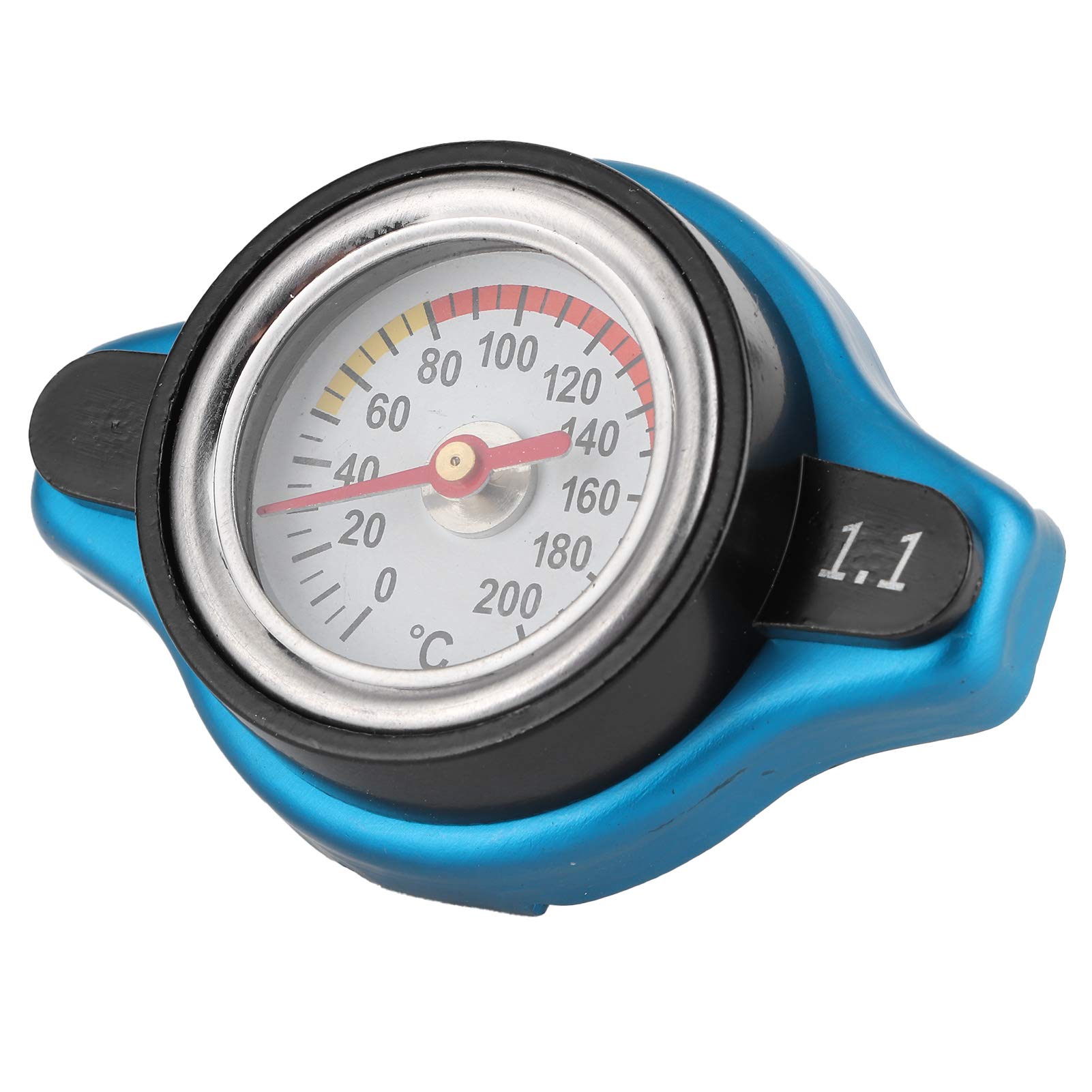 Universal Thermostatic Kühlerabdeckungsdeckel mit Temperaturmesser für eine Effiziente Motorkühlung für Alle Kühler Aluminiumlegierung + Silikon Gummi Dunkelblau + Schwarz 1 Stück (kleine Förderhöhe Universal Thermostatic Kühlerabdeckungsdeckel mit Temperaturmesser für eine Effiziente Motorkühlung für Alle Kühler Aluminiumlegierung + Silikon Gummi Dunkelblau + Schwarz 1 Stück (kleine Förderhöhe von CHICIRIS