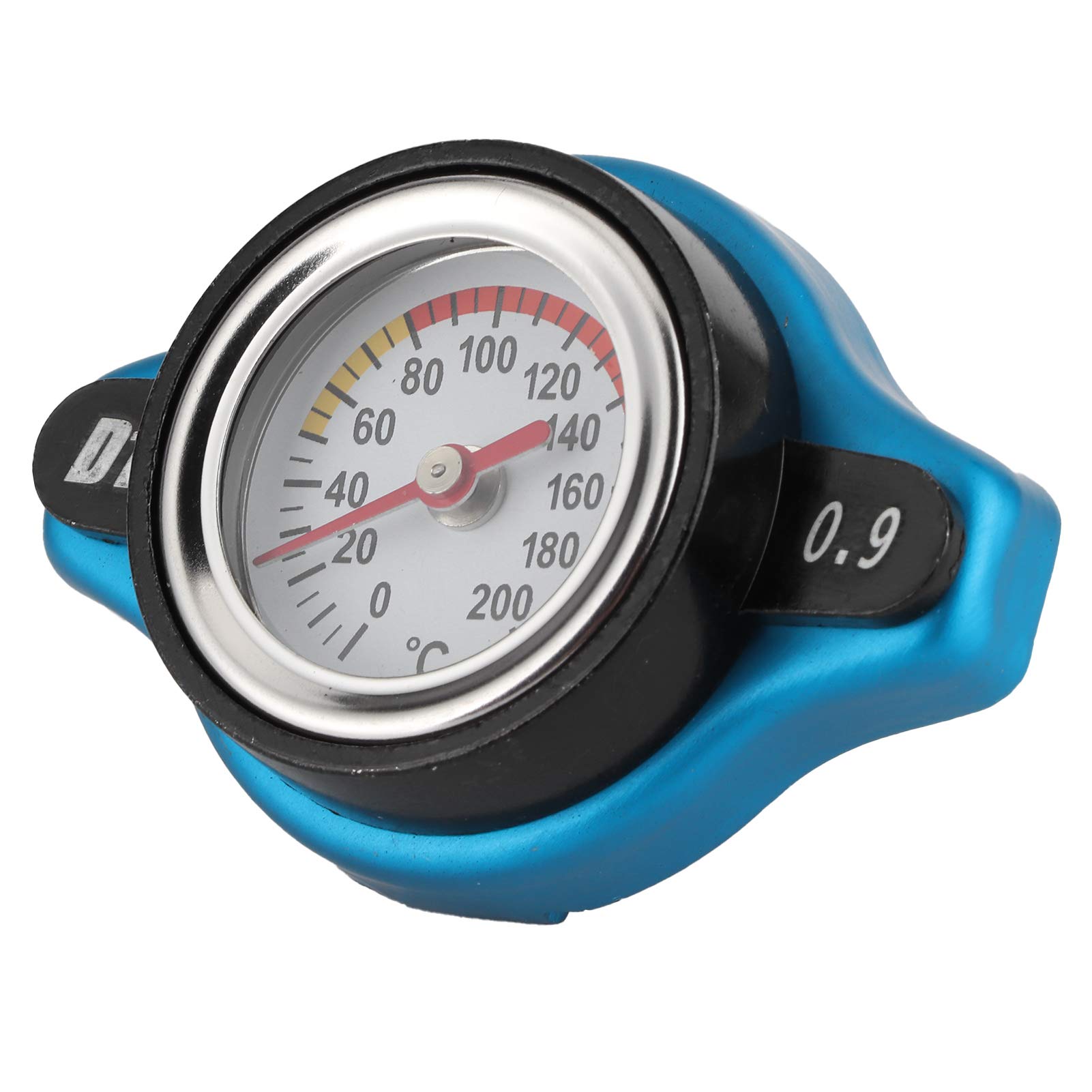Universal Thermostatic Kühlerabdeckungsdeckel mit Temperaturmesser für eine Effiziente Motorkühlung für Alle Kühler Aluminiumlegierung + Silikon Gummi Dunkelblau + Schwarz 1 Stück (kleiner Kopf Universal Thermostatic Kühlerabdeckungsdeckel mit Temperaturmesser für eine Effiziente Motorkühlung für Alle Kühler Aluminiumlegierung + Silikon Gummi Dunkelblau + Schwarz 1 Stück (kleiner Kopf von CHICIRIS