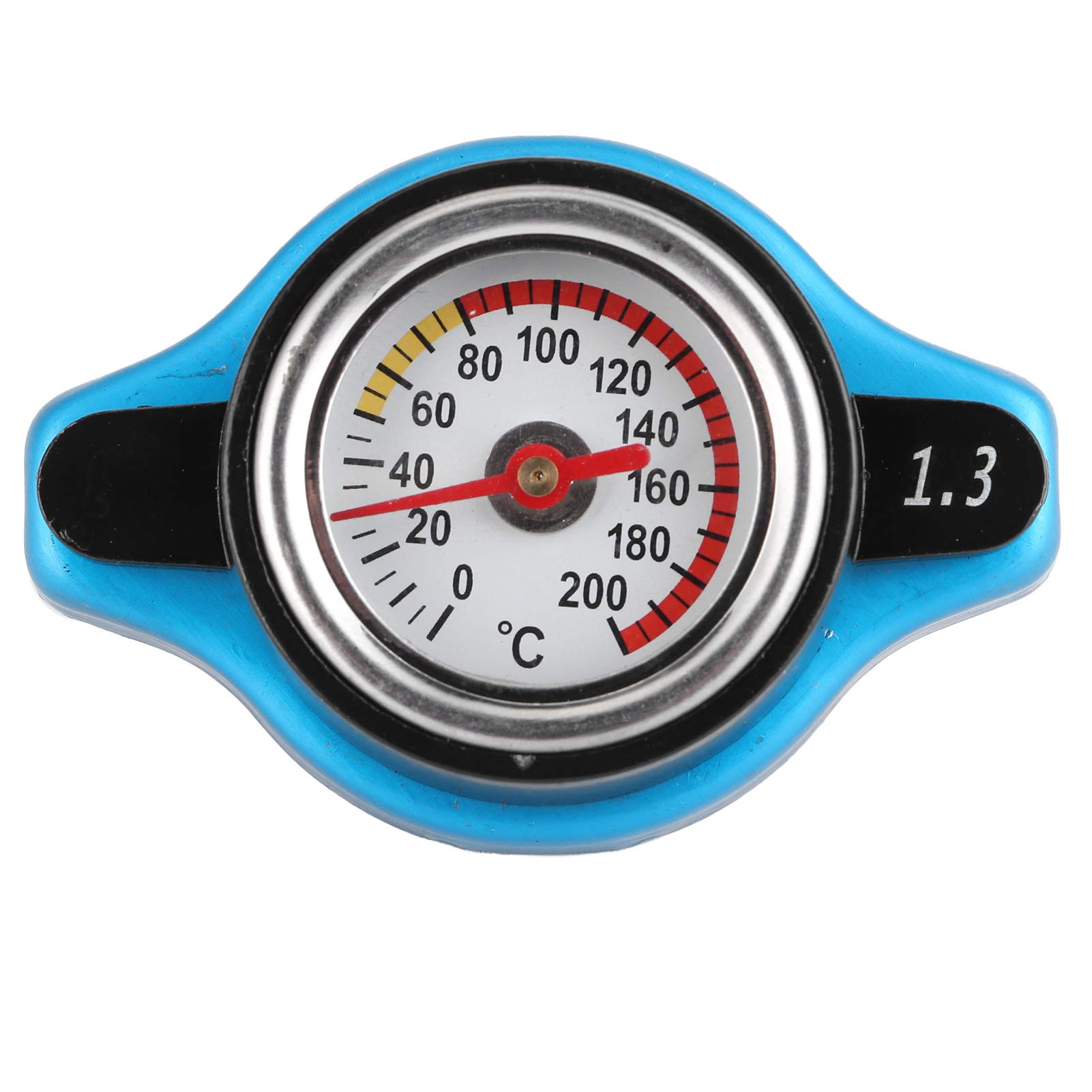 Universal Thermostatic Kühlerabdeckungsdeckel mit Temperaturmesser für eine Effiziente Motorkühlung für Alle Kühler Aluminiumlegierung + Silikon Gummi Dunkelblau + Schwarz 1 Stück (kleiner Kopf Universal Thermostatic Kühlerabdeckungsdeckel mit Temperaturmesser für eine Effiziente Motorkühlung für Alle Kühler Aluminiumlegierung + Silikon Gummi Dunkelblau + Schwarz 1 Stück (kleiner Kopf von CHICIRIS