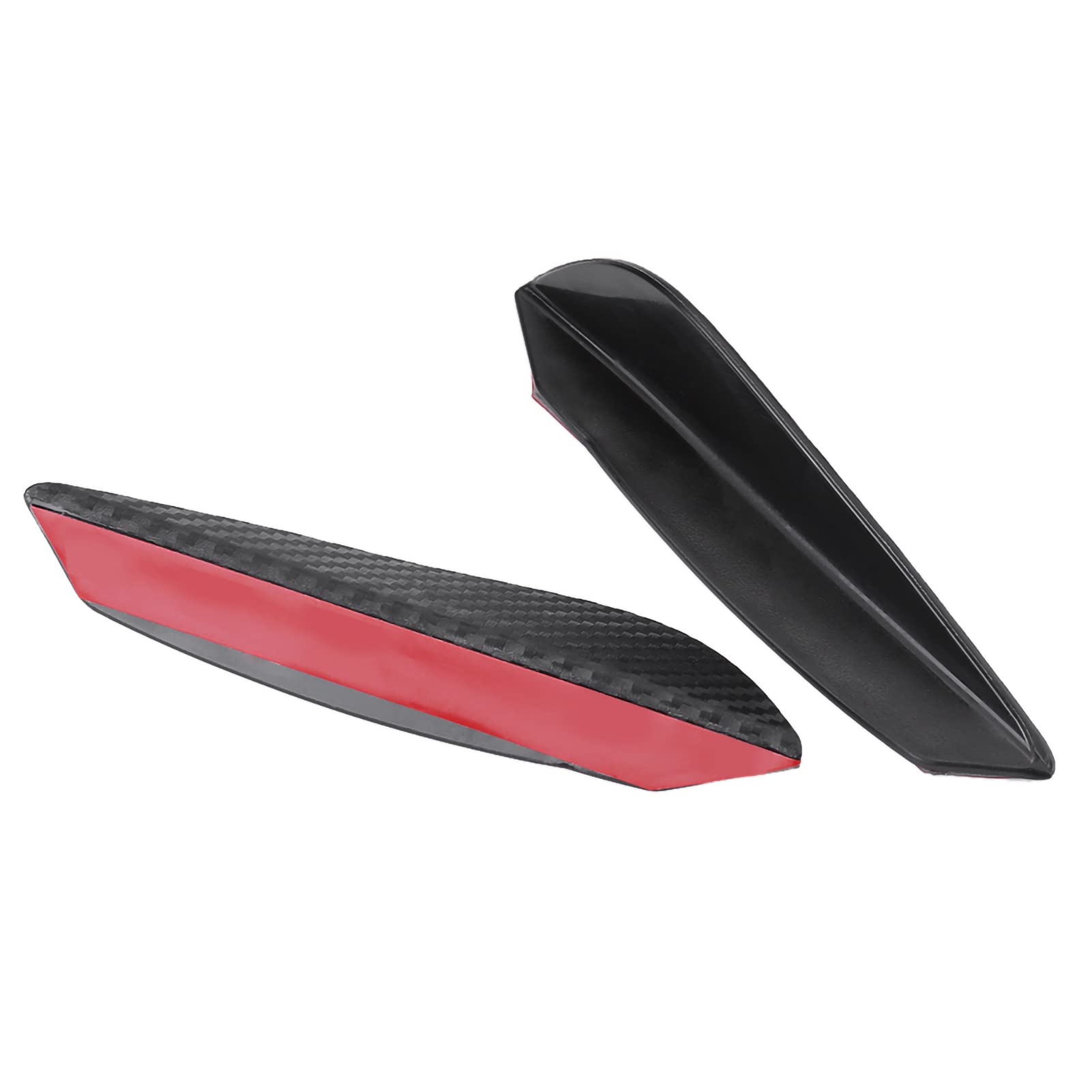 Vordere Stoßfänger Lippe, 4pcs Universal ABS Carbon Faserauto Vordere Stoßfangen Lippenspoiler Canards Trim Kit, Spoiler Canards Trim Kit Vordere Stoßfänger Lippe, 4pcs Universal ABS Carbon Faserauto Vordere Stoßfangen Lippenspoiler Canards Trim Kit, Spoiler Canards Trim Kit von CHICIRIS