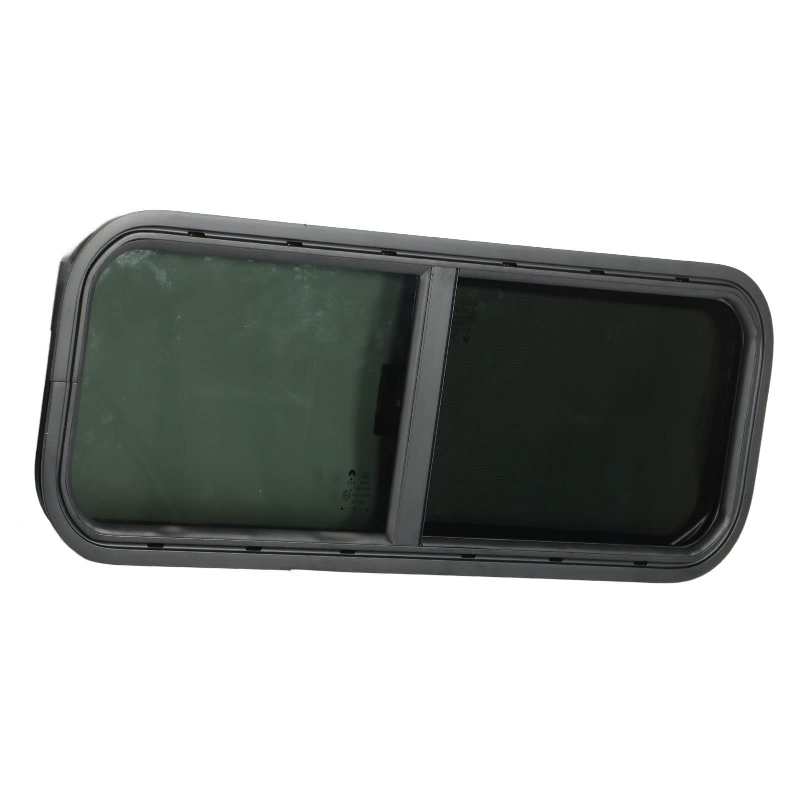 Wohnmobil-Schiebefenster, 900 X 300 Mm Rundwinkel-Schiebefenster für Wohnmobile aus Schwarzem Gehärtetem Glas für Wohnmobilanhänger Wohnmobil-Schiebefenster, 900 X 300 Mm Rundwinkel-Schiebefenster für Wohnmobile aus Schwarzem Gehärtetem Glas für Wohnmobilanhänger von CHICIRIS