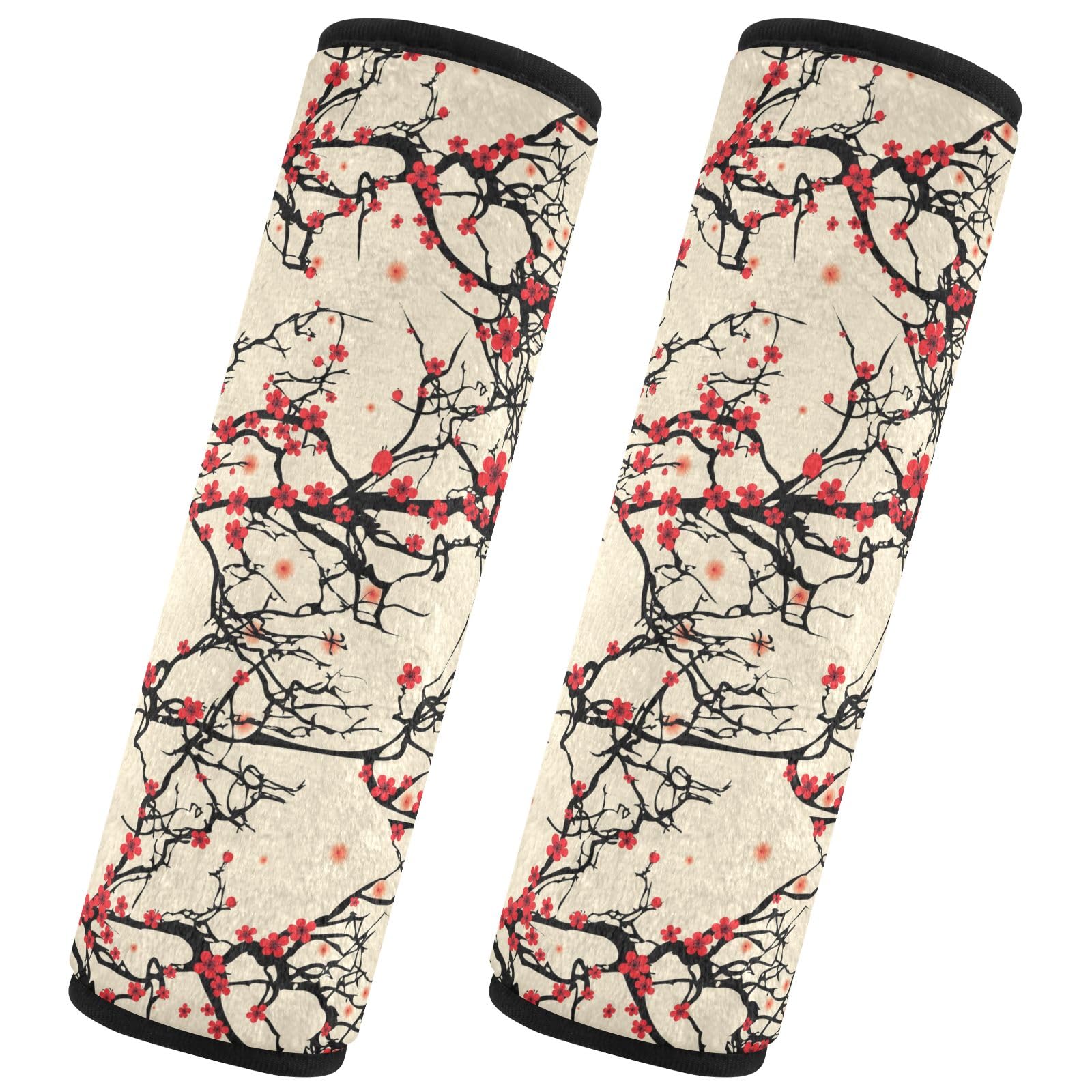 CHIFIGNO 2 Stück Japanische Kirschblüte Vintage Sicherheitsgurtbezüge Niedlich Auto Sitzgurte Abdeckung Schultergurt Pad für Erwachsene Frauen Kinder, M CHIFIGNO 2 Stück Japanische Kirschblüte Vintage Sicherheitsgurtbezüge Niedlich Auto Sitzgurte Abdeckung Schultergurt Pad für Erwachsene Frauen Kinder, M von CHIFIGNO