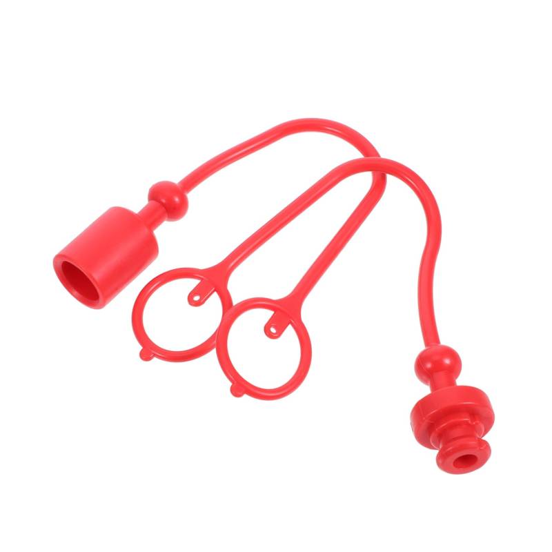 CHILDWEET 1 Satz Staubschutzkappe Schnellanschluss-staubschutz Hydraulischer Koppler Austausch Der Hydraulikarmatur Kappe Für Hydraulikkupplung Hydraulische Schnellkupplung Rot Gummi von CHILDWEET