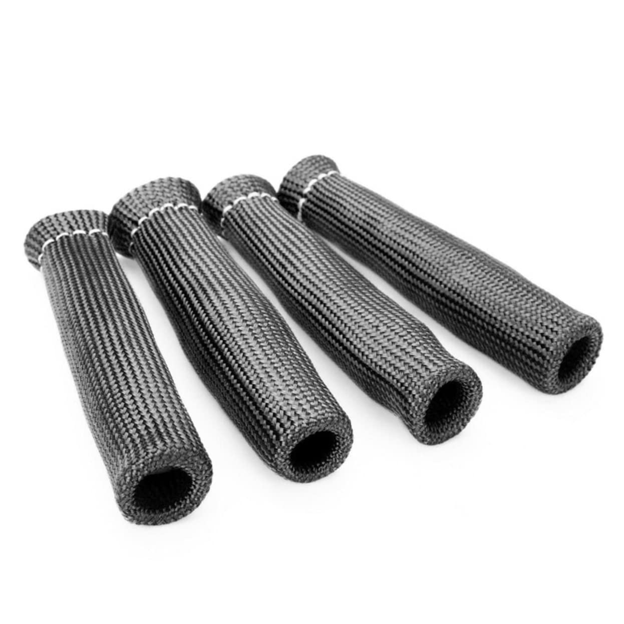 CHILDWEET 8er Set Fiberglas Zündkabelschutz Hitzebeständige Kabelummantelung Isolierschlauch Für Zündkabel Hochtemperaturbeständig Fiberglasrohr Für Optimalen Kabelschutz von CHILDWEET