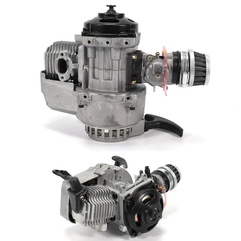 Motor Dirt Bike 2-Takt 49CC/47CC Mini-Motorradmotor für kleine Motorräder und Dirt Bikes Kette Modell 25H von CHIMHOON