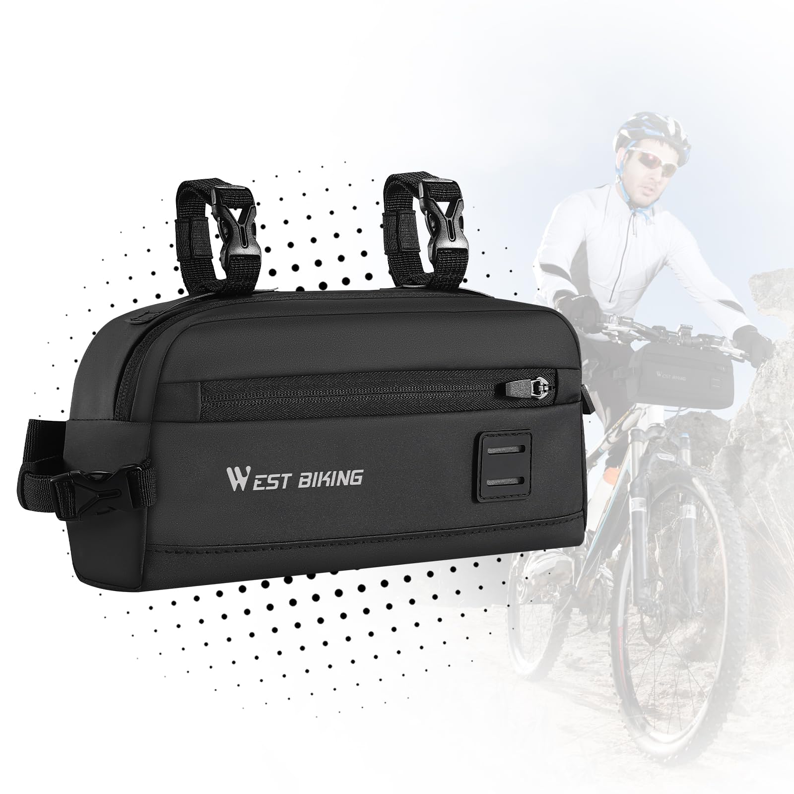 CHIMONA 4-in-1 Lenkertasche Fahrrad, Tragbare Fronttasche für Gravel Bike, Rennrad & MTB mit Schnellverschluss, multifunktionales Fahrradzubehör CHIMONA 4-in-1 Lenkertasche Fahrrad, Tragbare Fronttasche für Gravel Bike, Rennrad & MTB mit Schnellverschluss, multifunktionales Fahrradzubehör von CHIMONA