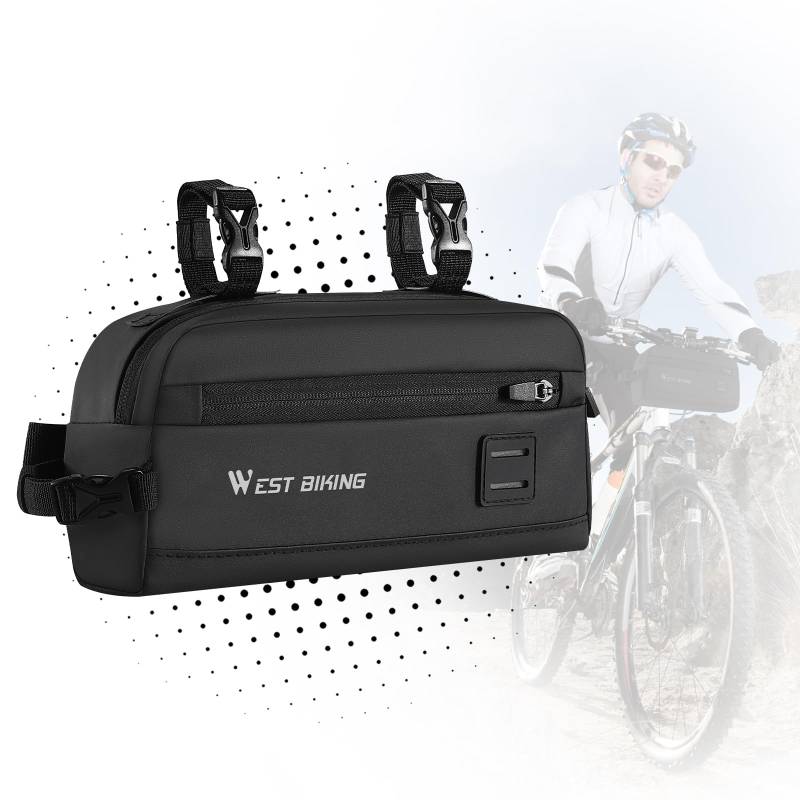 CHIMONA 4-in-1 Lenkertasche Fahrrad, Tragbare Fronttasche für Gravel Bike, Rennrad & MTB mit Schnellverschluss, multifunktionales Fahrradzubehör von CHIMONA