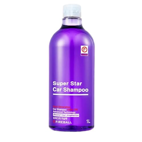 Fireball Super Star Car Shampoo Lila - mit Traubenduft - Autoshampoo pH-neutrales Autoshampoo | Autoreiniger hochkonzentriert 1L von CHIMP TOOLS PREMIUM CAR CARE PRODUCTS
