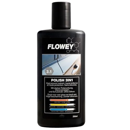 Flowey 3.1-3 in 1 Hochglanzpolitur - Lackpolitur - One Step Autolack Polierpaste - Auto Finish Politur 250ml von CHIMP TOOLS PREMIUM CAR CARE PRODUCTS