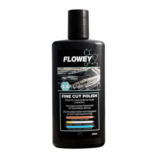 Flowey 3.4 Anti Hologramm Politur - Fine Cut Finishpolitur - Hochglanz Polierpaste für alle glatten Lacke - entfernt Waschkratzer 250ml von CHIMP TOOLS PREMIUM CAR CARE PRODUCTS