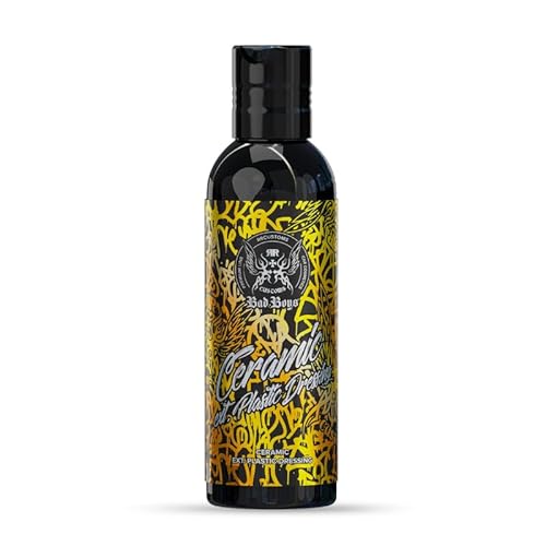 RR Customs Bad Boy Ceramic Exterior Plastic Dressing Kunststoffpflege für den KFZ Außenbereich pflegt + schützt Gummi & Kunststoff 150ml von CHIMP TOOLS PREMIUM CAR CARE PRODUCTS