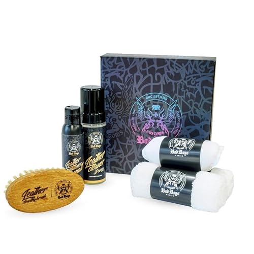 RR Customs Bad Boys Leather Care Set Standard Strong Leder Reiniger SET Lederpflege Set viel Zubehör 150ml RR Customs Bad Boys Leather Care Set Standard Strong Leder Reiniger SET Lederpflege Set viel Zubehör 150ml von CHIMP TOOLS PREMIUM CAR CARE PRODUCTS