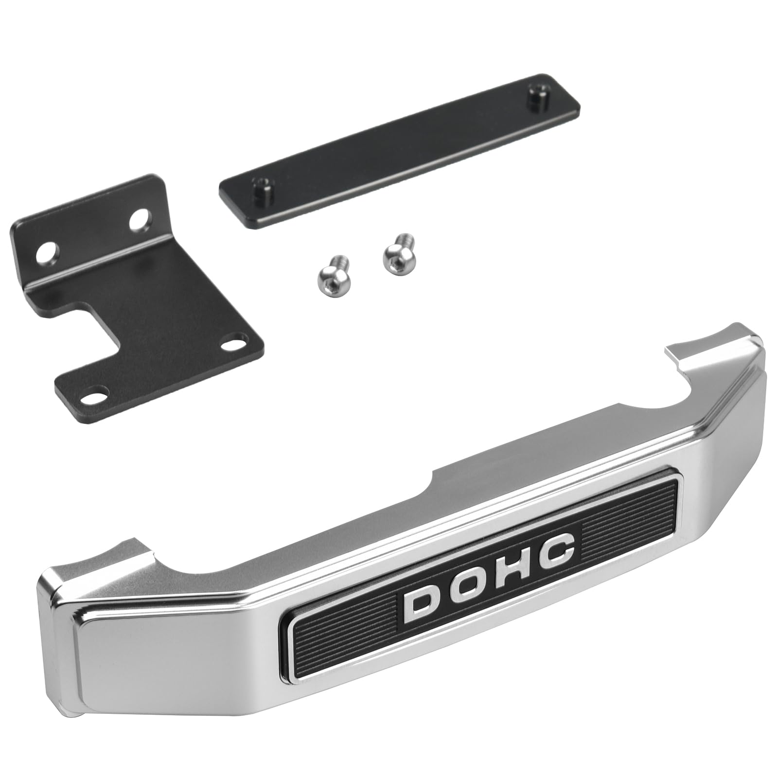 CHINGLAY Gabelrohrabdeckung – Kompatibel mit Kawasaki Z900RS 2018-2025 Dekorative Abdeckung der Hupe unter dem Scheinwerfer – CNC-gefrästes Aluminium Custom-Teil Zubehör (Silber) von CHINGLAY