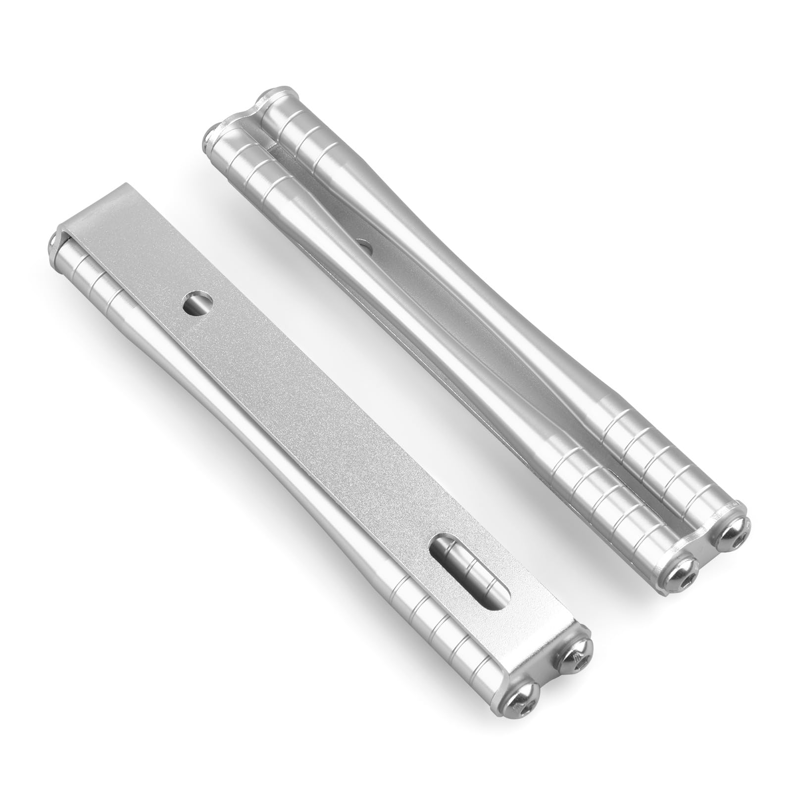 CHINGLAY Kühler-Seitenstab kompatibel mit Z900RS / Z900RS CAFE 2018-2025 Verdecktes Basisdesign Aluminium Kühler-Seitenpanel Custom Teile Zubehör (Silber) von CHINGLAY