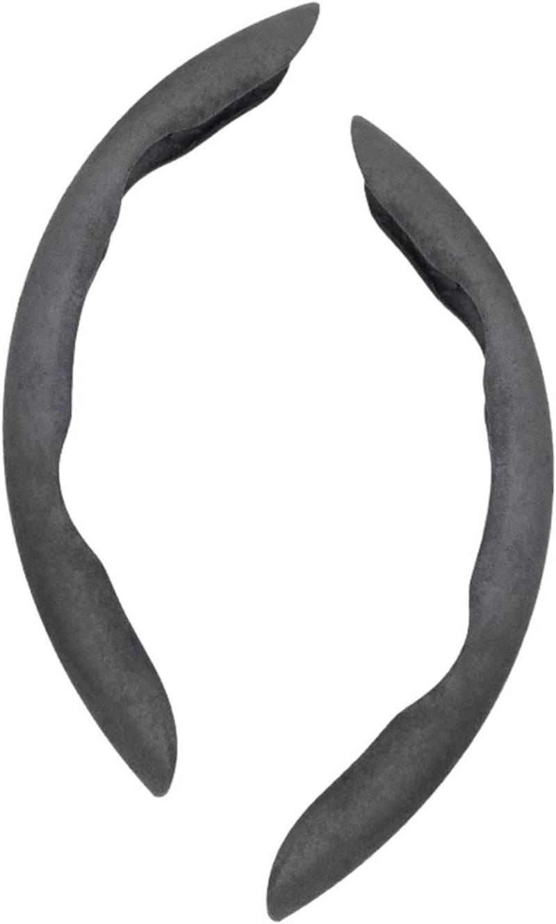 Car Steering Wheel Cover Für Opel Astra (H) 2004-2009 Zafira (B) Signum 2005, Segmentierter Lenkradschutz Comfortable Steering Wheel Covers Accessories,B-Grey von CHIPEL