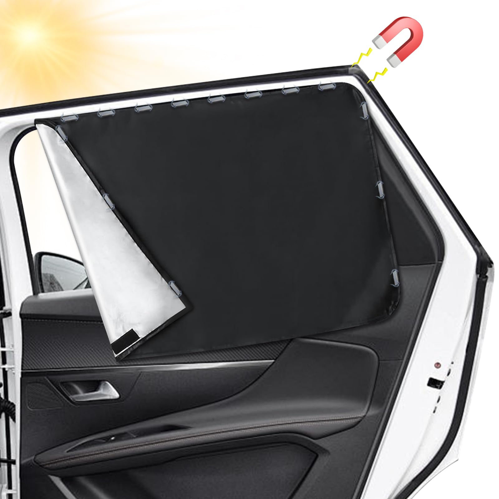 CHRI 2 Stück Sonnenschutz Auto Sonnenblende mit UV-Schutz Universal Auto Fenster Sonnenschutz Magnetisch für Seitenfenster Kinder Erwachsene und Haustiere CHRI 2 Stück Sonnenschutz Auto Sonnenblende mit UV-Schutz Universal Auto Fenster Sonnenschutz Magnetisch für Seitenfenster Kinder Erwachsene und Haustiere von CHRI