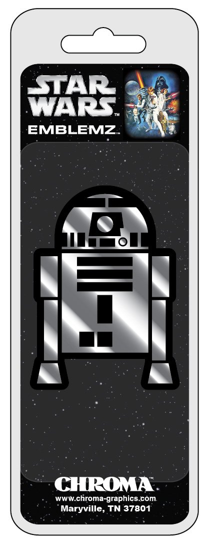 Chroma 41517 Chrom-Emblem mit eingespritztem Star Wars R2D2 von CHROMA