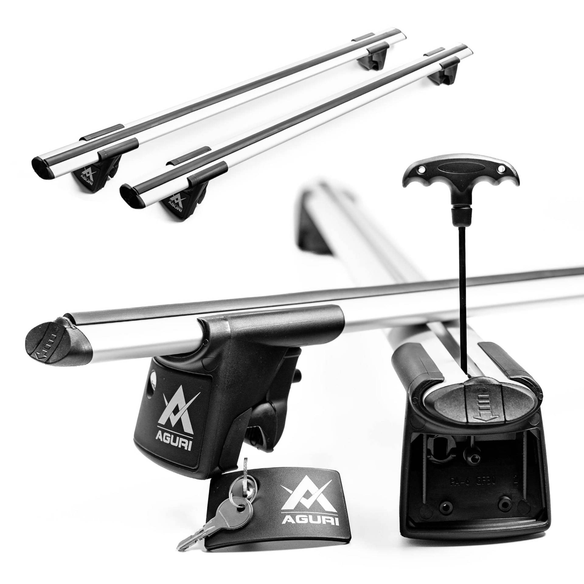 AGURI Runner II | Kompatibel mit Ford Kuga 2019+ | Dachgepäckträger Dachträger | Geeignet zur Befestigung von Dachboxen, Fahrradträger, Leiter | Robuste Konstruktion aus Alu | TÜV AGURI Runner II | Kompatibel mit Ford Kuga 2019+ | Dachgepäckträger Dachträger | Geeignet zur Befestigung von Dachboxen, Fahrradträger, Leiter | Robuste Konstruktion aus Alu | TÜV von CHROMEMASTER