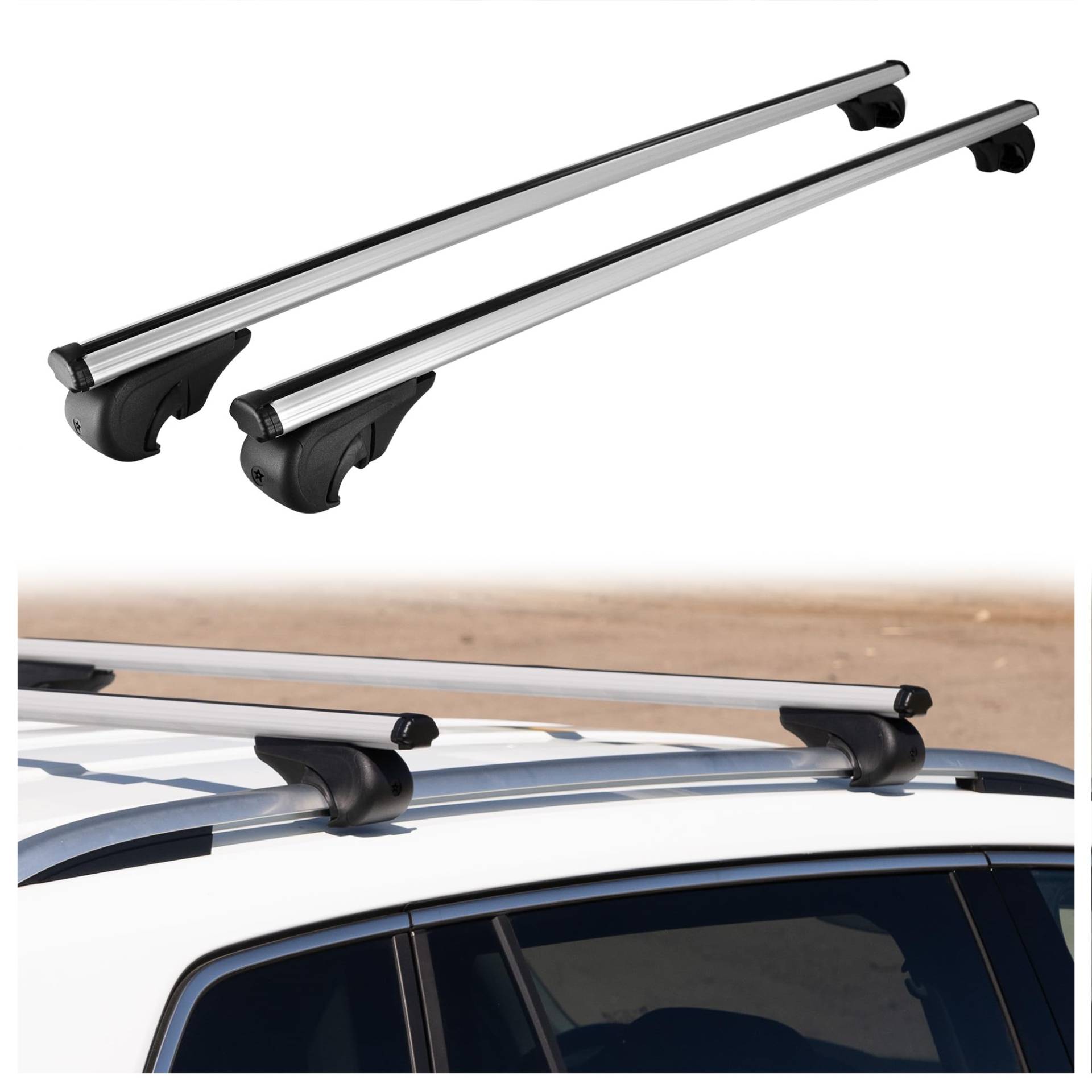 CHROMEMASTER | Dachgepäckträger Dachträger | Kompatibel mit Ford Grand C-Max 2010-2019 | Er dient zum Transport Einer Dachbox, Fahrradträger, Leiter; Leichte Konstruktion aus Aluminium von CHROMEMASTER