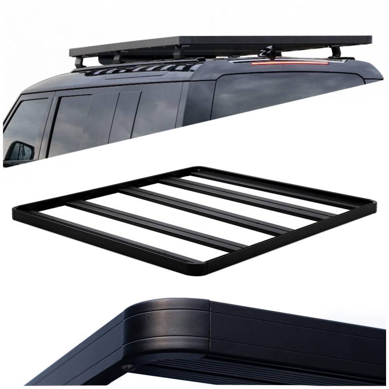 CHROMEMASTER Dachkorb Auto; Dachgepäckträger zur Beförderung von Zusätzlicher Ladung Kompatibel mit Isuzu D-max 4D Pick-up 2012-2020 | Die Dachplattform ist EIN Praktischer Dachträger von CHROMEMASTER