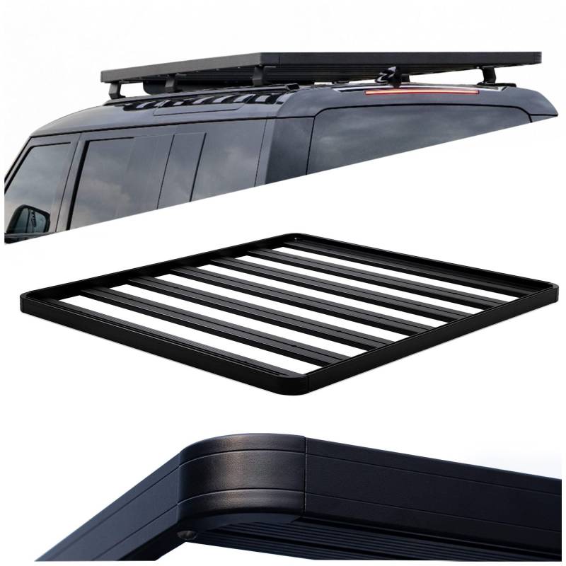 CHROMEMASTER Dachkorb Auto; Dachgepäckträger zur Beförderung von Zusätzlicher Ladung Kompatibel mit Isuzu D-max 4D Pick-up 2012-2020 | Die Dachplattform ist EIN Praktischer Dachträger von CHROMEMASTER