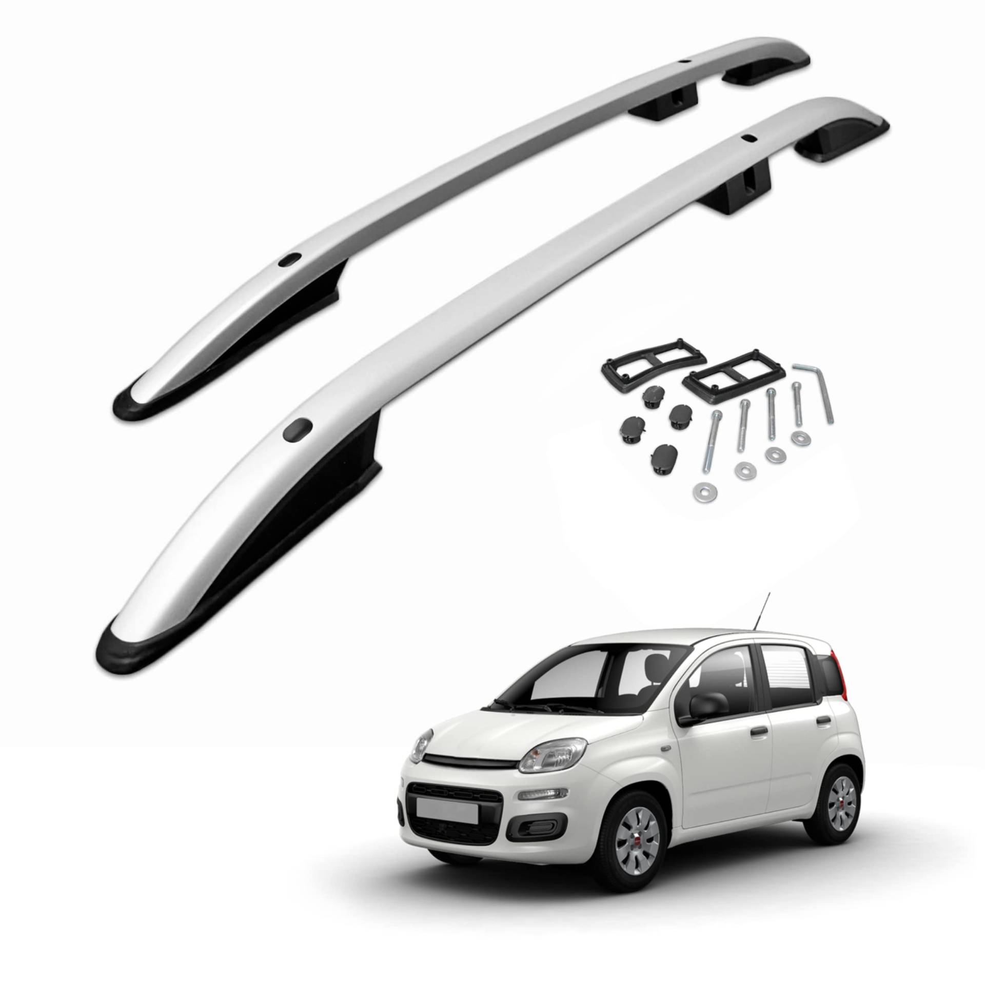 CHROMEMASTER | Dachreling Dachträger | Kompatibel mit FIAT Panda 2012+ ; Zur Befestigung der Dachgepäckträger, Dachboxen oder Dachfahrradträger | Robuste Konstruktion aus Aluminium CHROMEMASTER | Dachreling Dachträger | Kompatibel mit FIAT Panda 2012+ ; Zur Befestigung der Dachgepäckträger, Dachboxen oder Dachfahrradträger | Robuste Konstruktion aus Aluminium von CHROMEMASTER