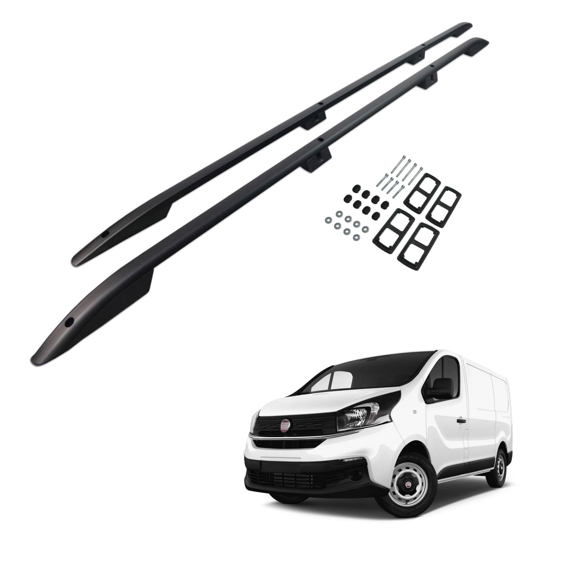 CHROMEMASTER | Dachreling Dachträger | Kompatibel mit FIAT Talento 2016- L1/SWB; Zur Befestigung der Dachgepäckträger, Dachboxen oder Dachfahrradträger | Robuste Konstruktion aus Aluminium CHROMEMASTER | Dachreling Dachträger | Kompatibel mit FIAT Talento 2016- L1/SWB; Zur Befestigung der Dachgepäckträger, Dachboxen oder Dachfahrradträger | Robuste Konstruktion aus Aluminium von CHROMEMASTER