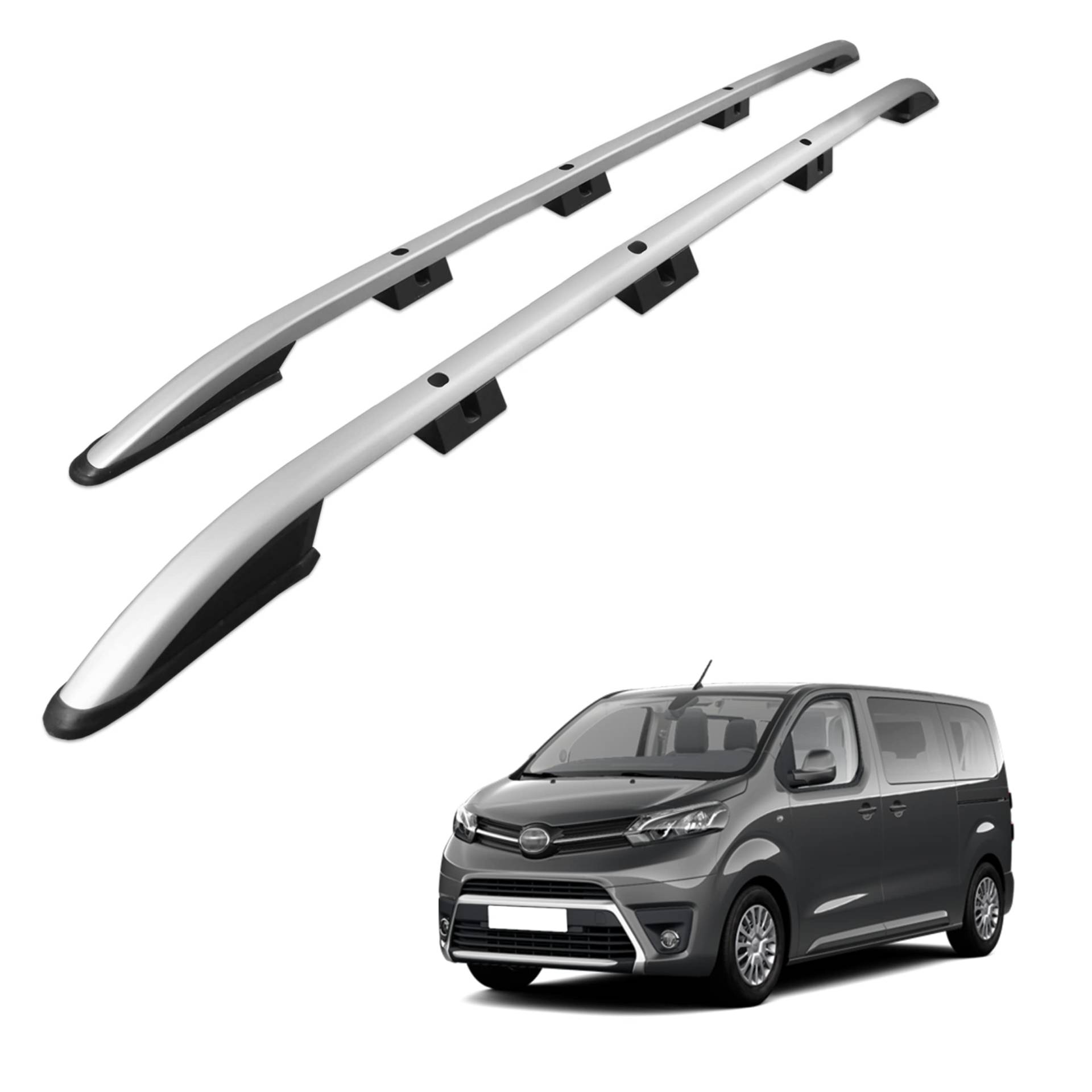 CHROMEMASTER | Dachreling Dachträger | Kompatibel mit Toyota Proace 2016- L2 Long; Zur Befestigung der Dachgepäckträger, Dachboxen oder Dachfahrradträger | Robuste Konstruktion aus Aluminium CHROMEMASTER | Dachreling Dachträger | Kompatibel mit Toyota Proace 2016- L2 Long; Zur Befestigung der Dachgepäckträger, Dachboxen oder Dachfahrradträger | Robuste Konstruktion aus Aluminium von CHROMEMASTER