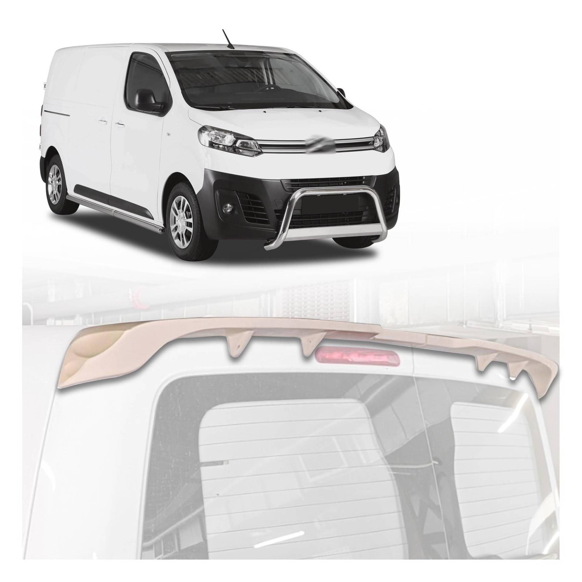 CHROMEMASTER | Dachspoiler Heckspoiler Kompatibel mit Citroen Jumpy 2016+; Auto Zubehör - Spoiler für Auto; Polyurethan; Zum Lackieren; Montagemethode: Klebstoff | Optisches Autotuning CHROMEMASTER | Dachspoiler Heckspoiler Kompatibel mit Citroen Jumpy 2016+; Auto Zubehör - Spoiler für Auto; Polyurethan; Zum Lackieren; Montagemethode: Klebstoff | Optisches Autotuning von CHROMEMASTER