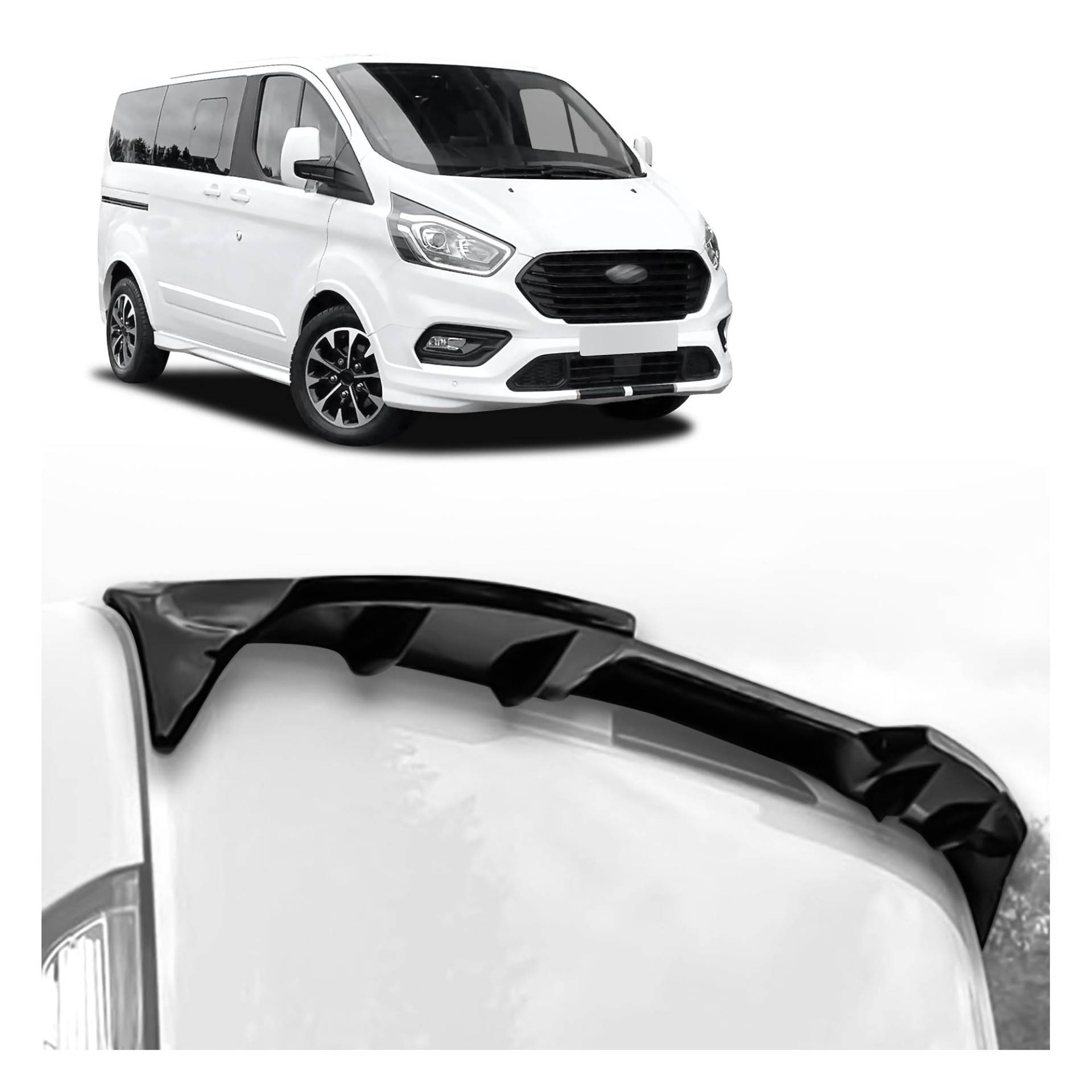 CHROMEMASTER | Dachspoiler Heckspoiler Kompatibel mit Ford Tourneo Custom 2012-2023; Auto Zubehör - Spoiler für Auto; Polyurethan; Zum Lackieren; Montagemethode: Klebstoff | Optisches Autotuning CHROMEMASTER | Dachspoiler Heckspoiler Kompatibel mit Ford Tourneo Custom 2012-2023; Auto Zubehör - Spoiler für Auto; Polyurethan; Zum Lackieren; Montagemethode: Klebstoff | Optisches Autotuning von CHROMEMASTER