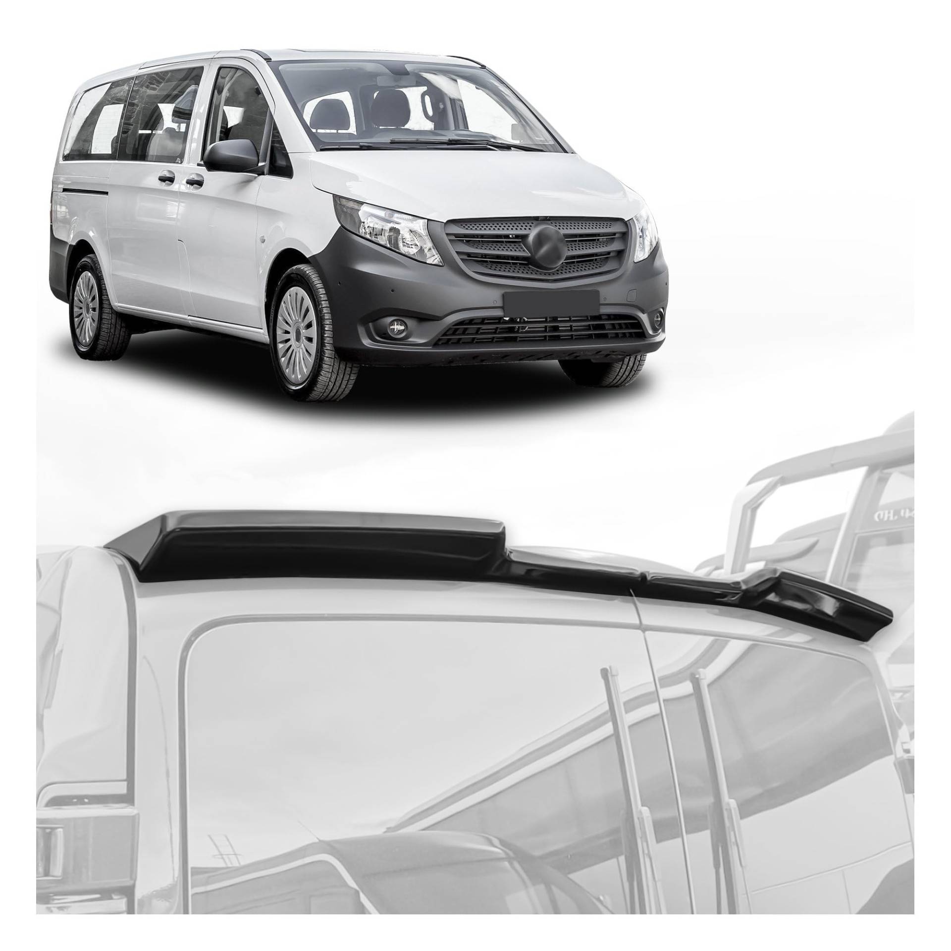 CHROMEMASTER | Dachspoiler Heckspoiler Kompatibel mit Mercedes Vito W447 2014+; Auto Zubehör - Spoiler für Auto; Polyurethan; Zum Lackieren; Montagemethode: Klebstoff | Optisches Autotuning CHROMEMASTER | Dachspoiler Heckspoiler Kompatibel mit Mercedes Vito W447 2014+; Auto Zubehör - Spoiler für Auto; Polyurethan; Zum Lackieren; Montagemethode: Klebstoff | Optisches Autotuning von CHROMEMASTER