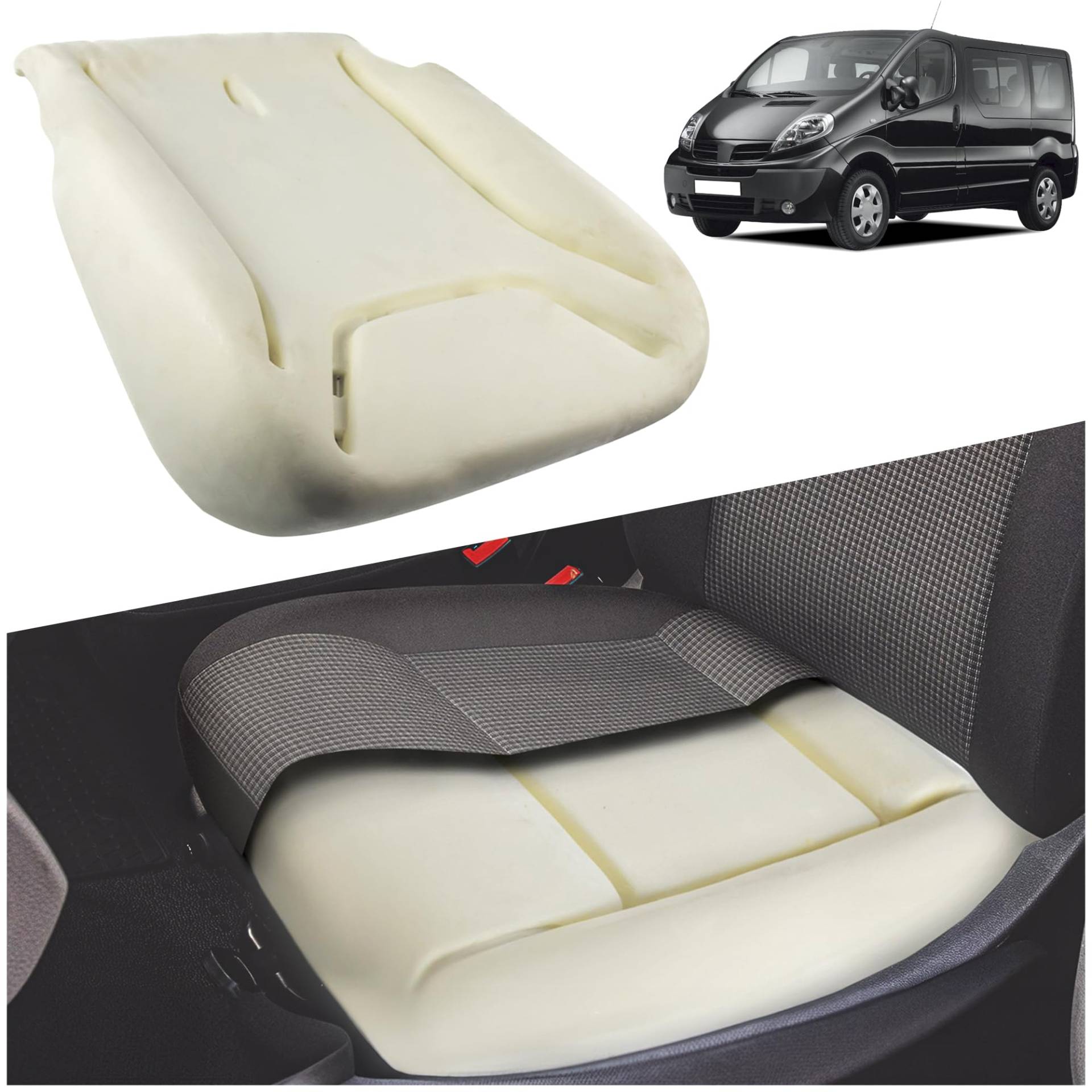CHROMEMASTER - Kompatibel mit Opel Vivaro 2001-2014 | Schaumstoff für den Autositz, Sitzschaum für die Sitzfläche, Sitzpolster; Ersetzen Sie den Sitz und Genießen Sie Ihren Neuen, Bequemen Autositz CHROMEMASTER - Kompatibel mit Opel Vivaro 2001-2014 | Schaumstoff für den Autositz, Sitzschaum für die Sitzfläche, Sitzpolster; Ersetzen Sie den Sitz und Genießen Sie Ihren Neuen, Bequemen Autositz von CHROMEMASTER