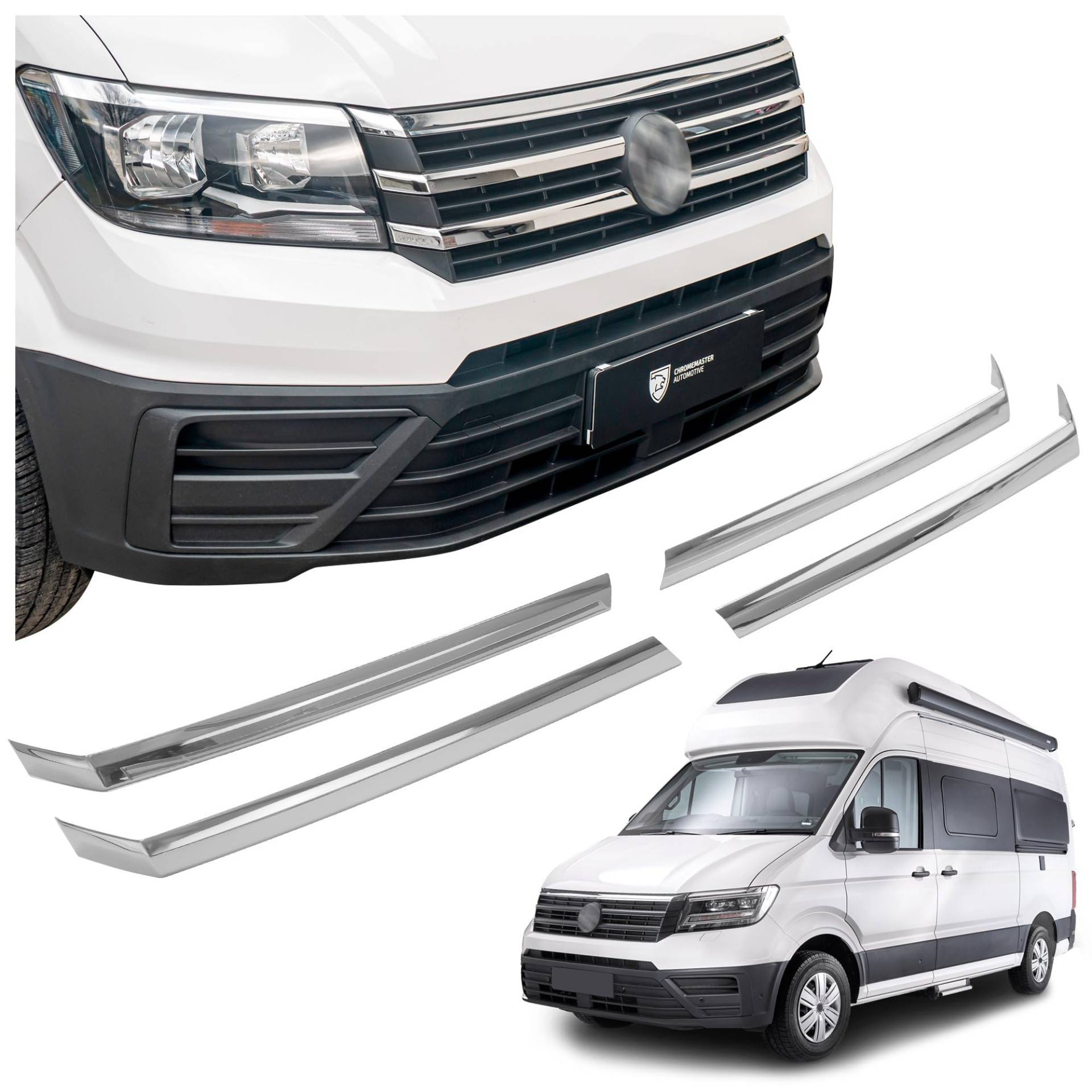 CHROMEMASTER | Kompatibel mit VW Grand California 2019+ | Leisten für Kühlergrill, Zierblenden, Rostfreier Stahl Poliert | Perfekte Passform; Neues, Attraktives Erscheinungsbild des Fahrzeugs CHROMEMASTER | Kompatibel mit VW Grand California 2019+ | Leisten für Kühlergrill, Zierblenden, Rostfreier Stahl Poliert | Perfekte Passform; Neues, Attraktives Erscheinungsbild des Fahrzeugs von CHROMEMASTER