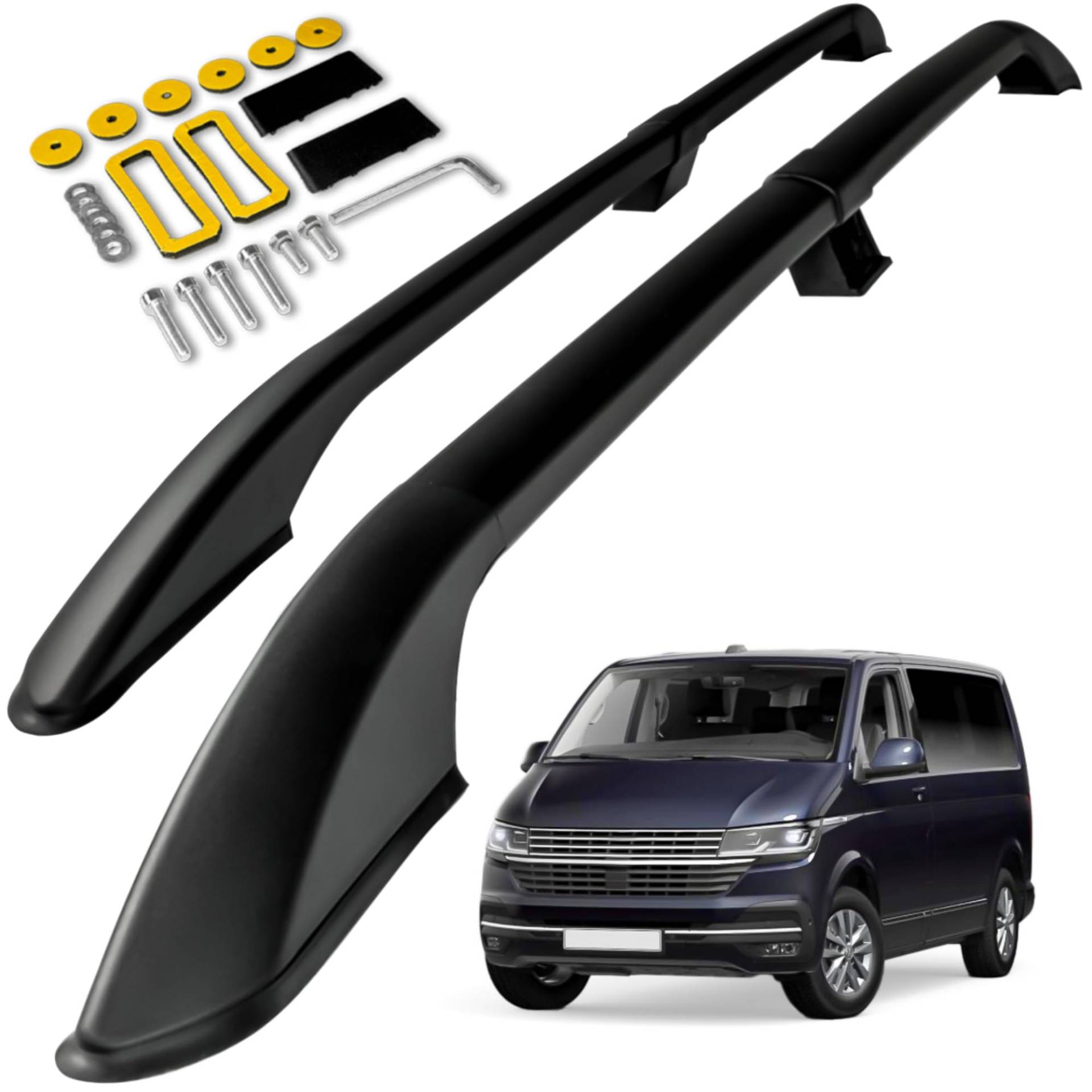 CHROMEMASTER Dachreling Dachträger Kompatibel mit VW T6.1 Multivan Short 2019+ | Zur Befestigung der Dachgepäckträger, Dachboxen oder Dachfahrradträger | Robuste Konstruktion aus Alu CHROMEMASTER Dachreling Dachträger Kompatibel mit VW T6.1 Multivan Short 2019+ | Zur Befestigung der Dachgepäckträger, Dachboxen oder Dachfahrradträger | Robuste Konstruktion aus Alu von CHROMEMASTER
