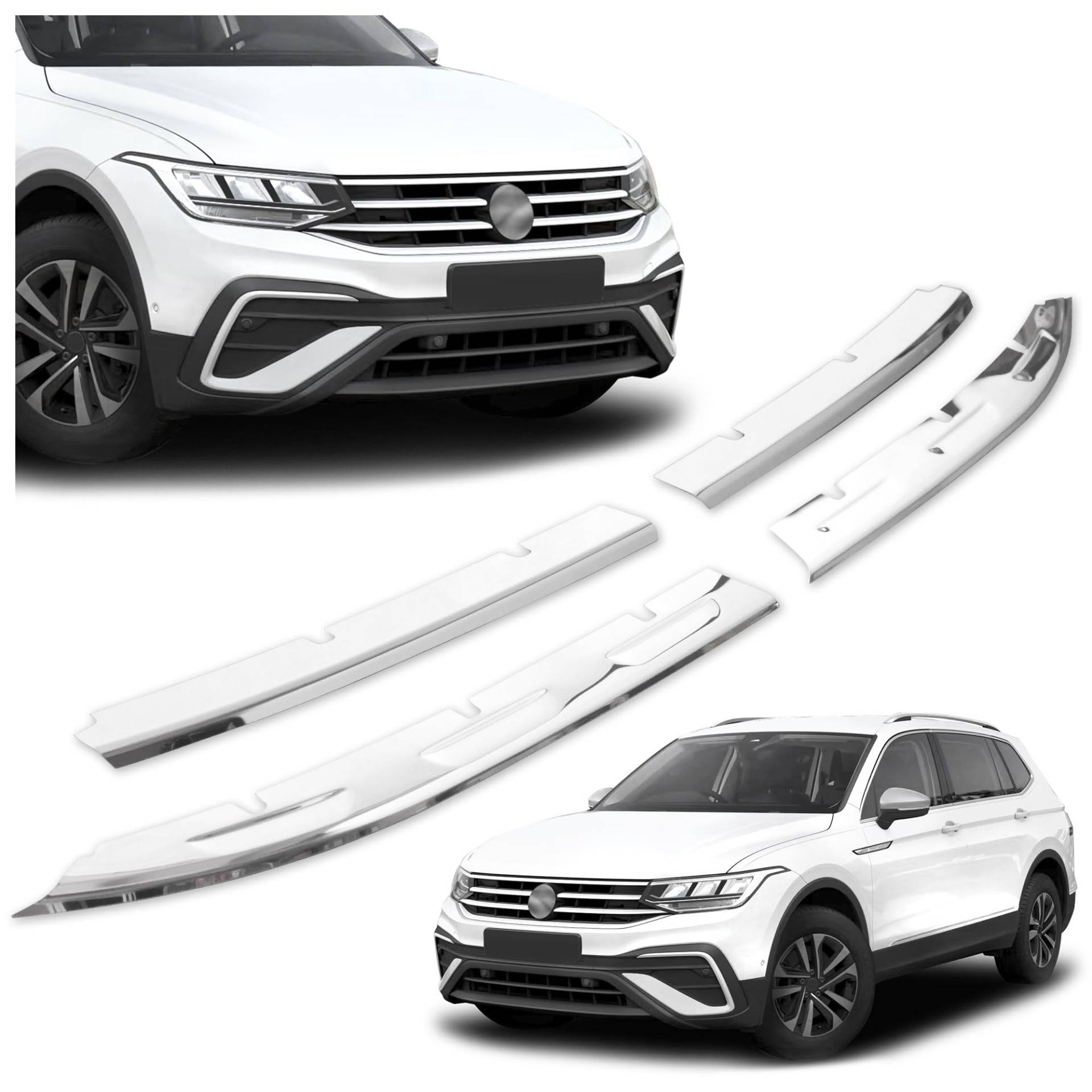 CHROMEMASTER | Kompatibel mit VW Tiguan 2020-2023 | Leisten für Kühlergrill, Zierblenden, Rostfreier Stahl Poliert | Perfekte Passform; Neues, Attraktives Erscheinungsbild des Fahrzeugs CHROMEMASTER | Kompatibel mit VW Tiguan 2020-2023 | Leisten für Kühlergrill, Zierblenden, Rostfreier Stahl Poliert | Perfekte Passform; Neues, Attraktives Erscheinungsbild des Fahrzeugs von CHROMEMASTER