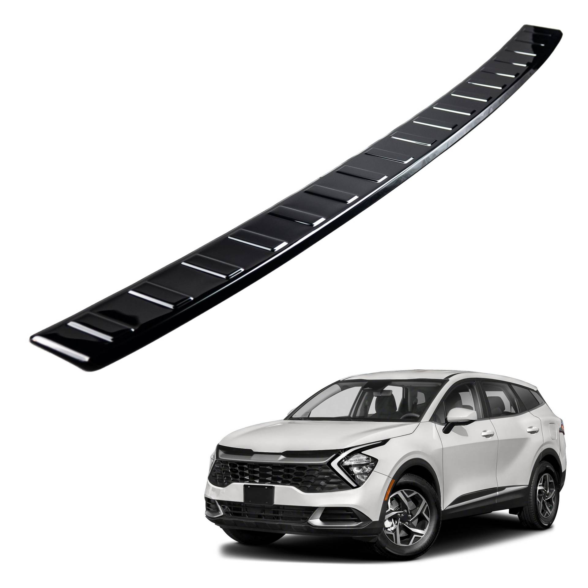 CHROMEMASTER | Ladekantenschutz Stoßstangenschutz | Kompatibel mit Kia Sportage V ab Bj. 2022 | Edelstahl/Dunkles Chrom | Lackschutzleiste Sichert den Heckstoßfänger vor Kratzern CHROMEMASTER | Ladekantenschutz Stoßstangenschutz | Kompatibel mit Kia Sportage V ab Bj. 2022 | Edelstahl/Dunkles Chrom | Lackschutzleiste Sichert den Heckstoßfänger vor Kratzern von CHROMEMASTER