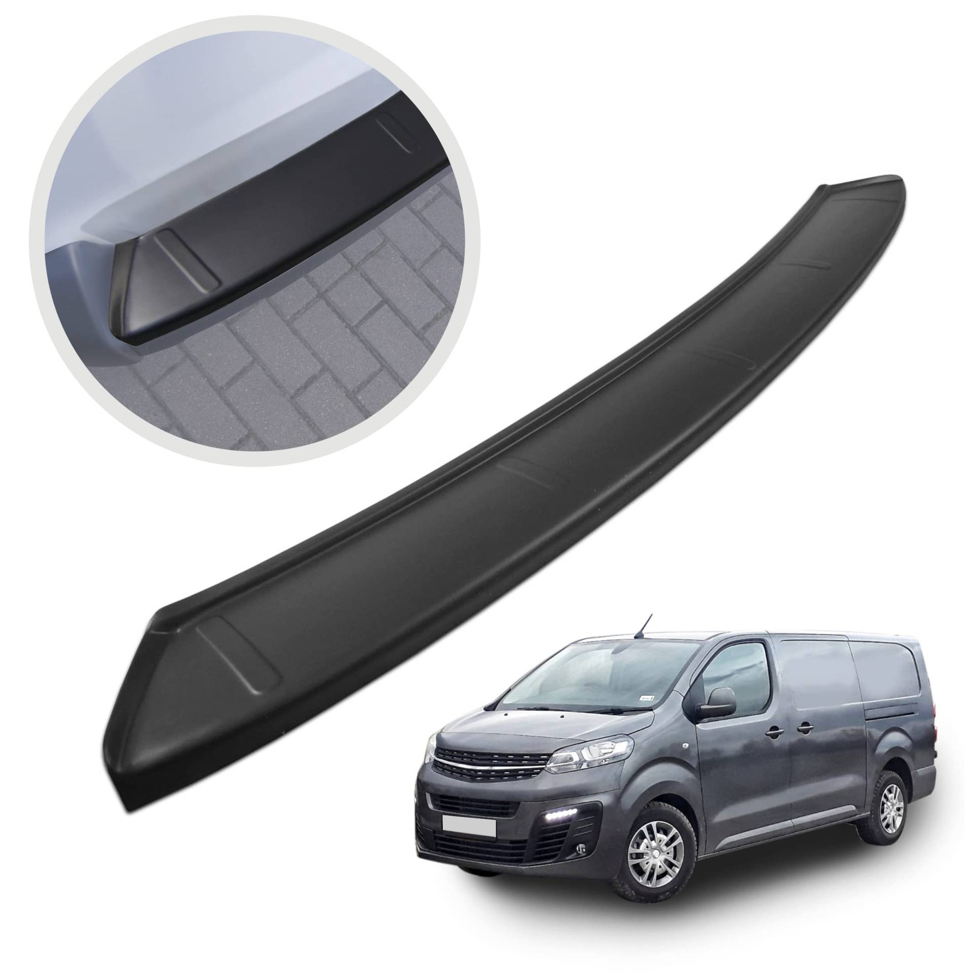 CHROMEMASTER | Ladekantenschutz Stoßstangenschutz | Kompatibel mit Opel Vivaro 2019- L Extra Long; ABS-Kunststoff, Matt-schwarz; Unsere Lackschutzleiste Sichert den Heckstoßfänger vor Kratzern CHROMEMASTER | Ladekantenschutz Stoßstangenschutz | Kompatibel mit Opel Vivaro 2019- L Extra Long; ABS-Kunststoff, Matt-schwarz; Unsere Lackschutzleiste Sichert den Heckstoßfänger vor Kratzern von CHROMEMASTER