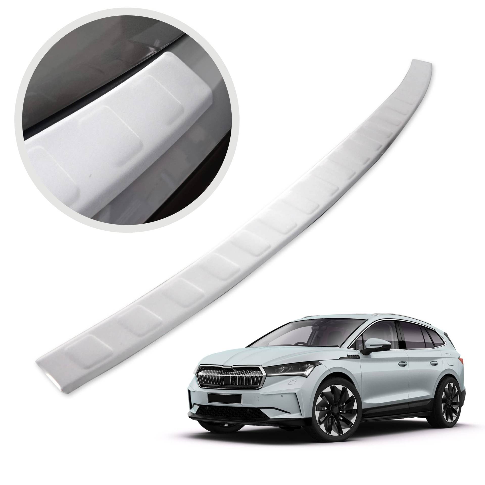 CHROMEMASTER| Ladekantenschutz Stoßstangenschutz | Kompatibel mit Skoda Enyaq iV 2020+ | Gebürsteter Edelstahl, Silber matt | Lackschutzleiste Sichert den Heckstoßfänger vor Kratzern CHROMEMASTER| Ladekantenschutz Stoßstangenschutz | Kompatibel mit Skoda Enyaq iV 2020+ | Gebürsteter Edelstahl, Silber matt | Lackschutzleiste Sichert den Heckstoßfänger vor Kratzern von CHROMEMASTER