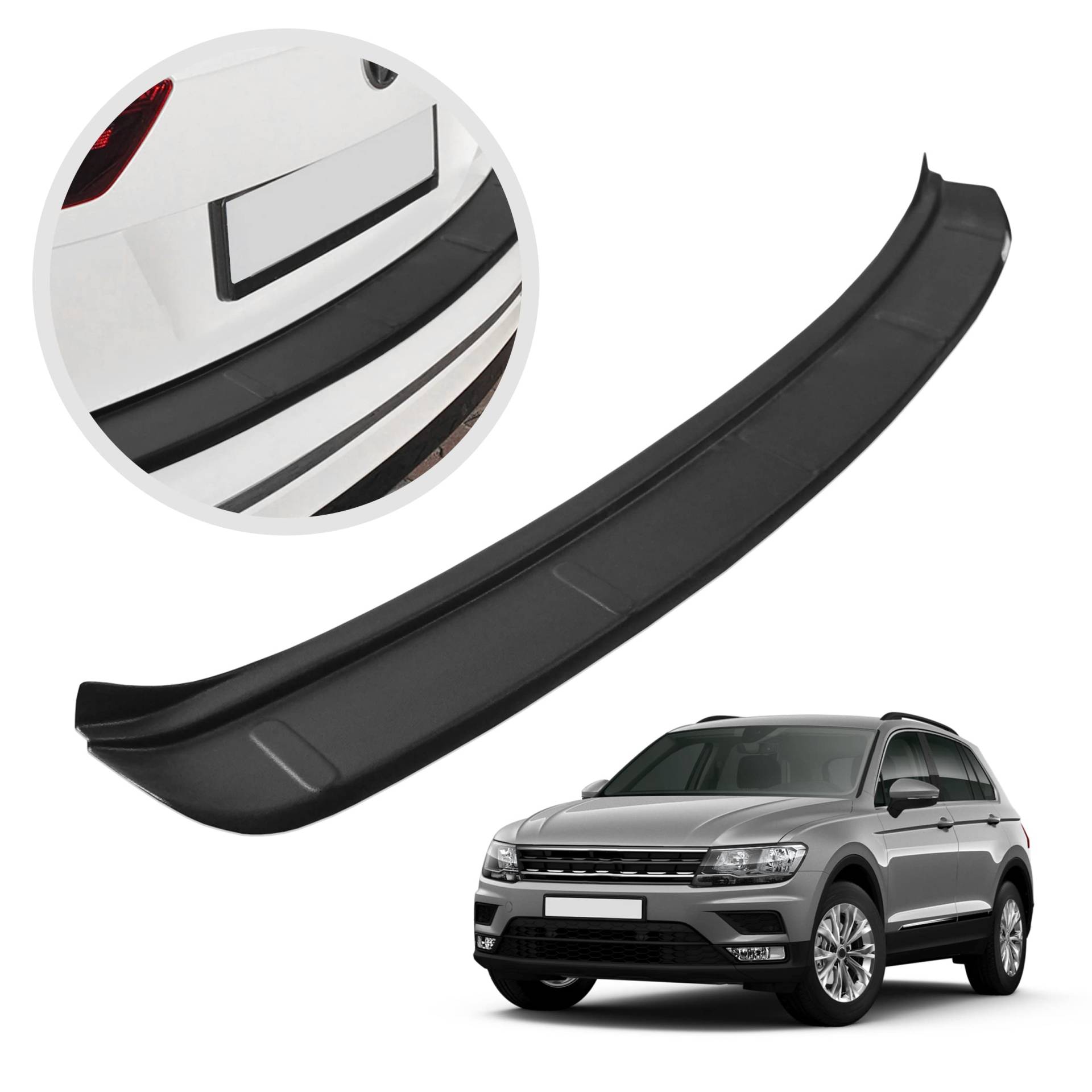 CHROMEMASTER| Ladekantenschutz Stoßstangenschutz | Kompatibel mit VW Tiguan 2016- | ABS-Kunststoff, Matt-schwarz | Lackschutzleiste Sichert den Heckstoßfänger vor Kratzern und Beschädigungen CHROMEMASTER| Ladekantenschutz Stoßstangenschutz | Kompatibel mit VW Tiguan 2016- | ABS-Kunststoff, Matt-schwarz | Lackschutzleiste Sichert den Heckstoßfänger vor Kratzern und Beschädigungen von CHROMEMASTER