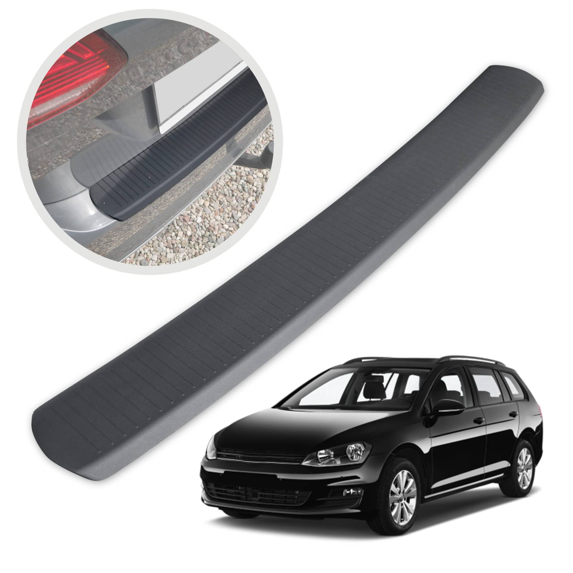 CHROMEMASTER | Ladekantenschutz Stoßstangenschutz | Kompatibel mit Volkswagen VW Golf 7 Kombi 2012-2017; Kunststoff, Matt-schwarz; Unsere Lackschutzleiste Sichert den Heckstoßfänger vor Kratzern CHROMEMASTER | Ladekantenschutz Stoßstangenschutz | Kompatibel mit Volkswagen VW Golf 7 Kombi 2012-2017; Kunststoff, Matt-schwarz; Unsere Lackschutzleiste Sichert den Heckstoßfänger vor Kratzern von CHROMEMASTER