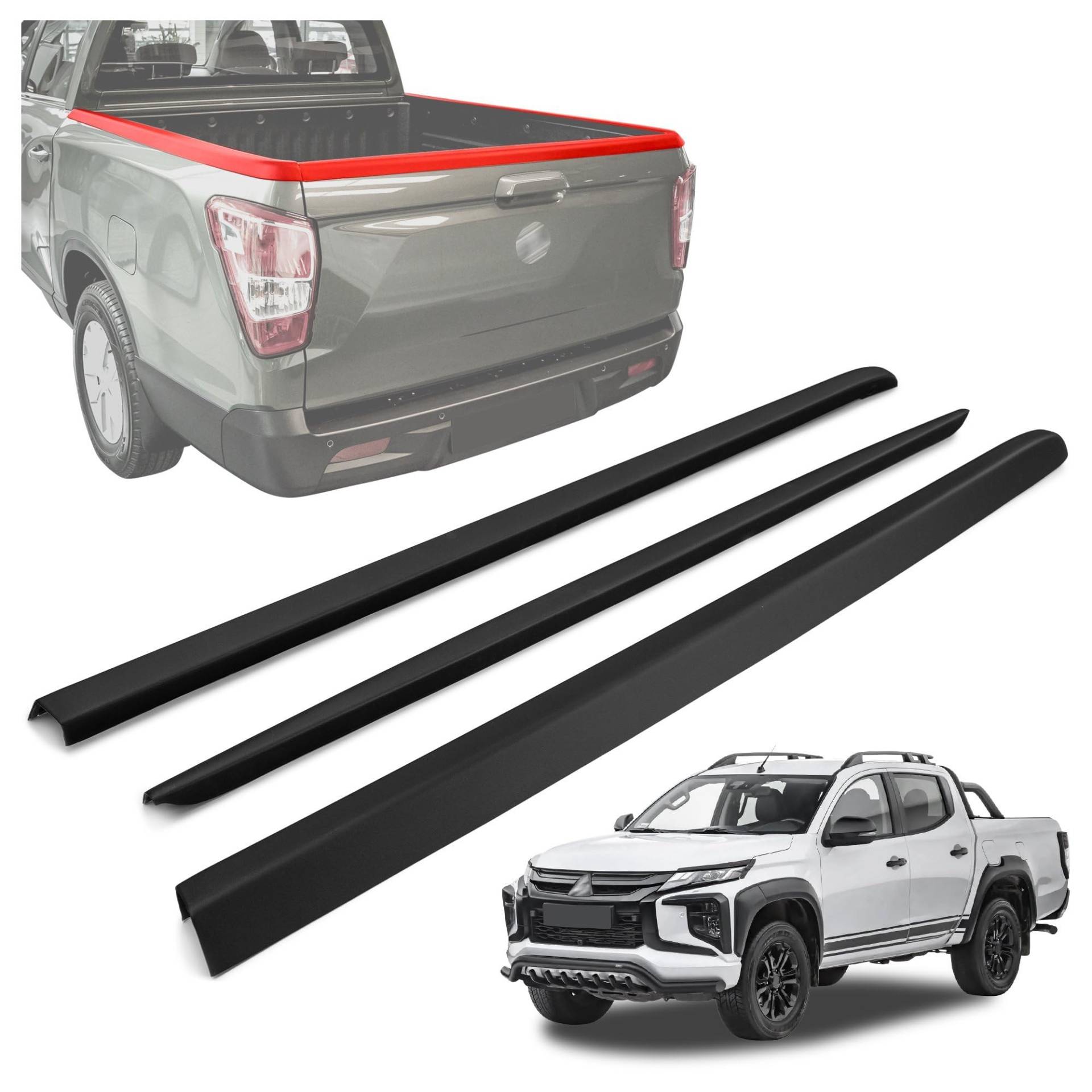 CHROMEMASTER Rantabdeckung für Pick-up Ladefläche Kompatibel mit Mitsubishi L200 Double Cab 4D FL 2019-2022 | Robuste Schutzleiste für die Ladekante; Ladekantenschutz, Kratzschutz und Kantenschutz CHROMEMASTER Rantabdeckung für Pick-up Ladefläche Kompatibel mit Mitsubishi L200 Double Cab 4D FL 2019-2022 | Robuste Schutzleiste für die Ladekante; Ladekantenschutz, Kratzschutz und Kantenschutz von CHROMEMASTER