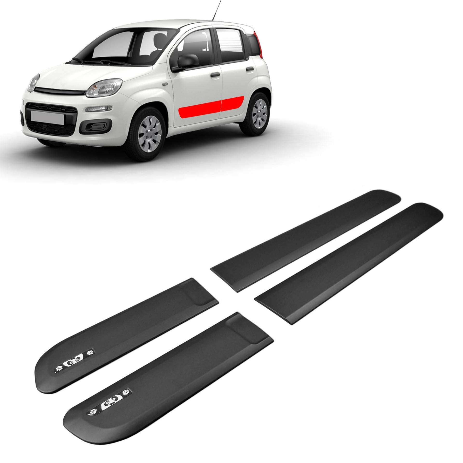 CHROMEMASTER | Schutzleisten für Autotüren Kompatibel mit FIAT Panda III Hatchback ab Bj. 2013 | Kunststoff Dekorative Seitenleisten schützen Lack und Fahrzeugtüren vor Kratzer und Beschädigung CHROMEMASTER | Schutzleisten für Autotüren Kompatibel mit FIAT Panda III Hatchback ab Bj. 2013 | Kunststoff Dekorative Seitenleisten schützen Lack und Fahrzeugtüren vor Kratzer und Beschädigung von CHROMEMASTER