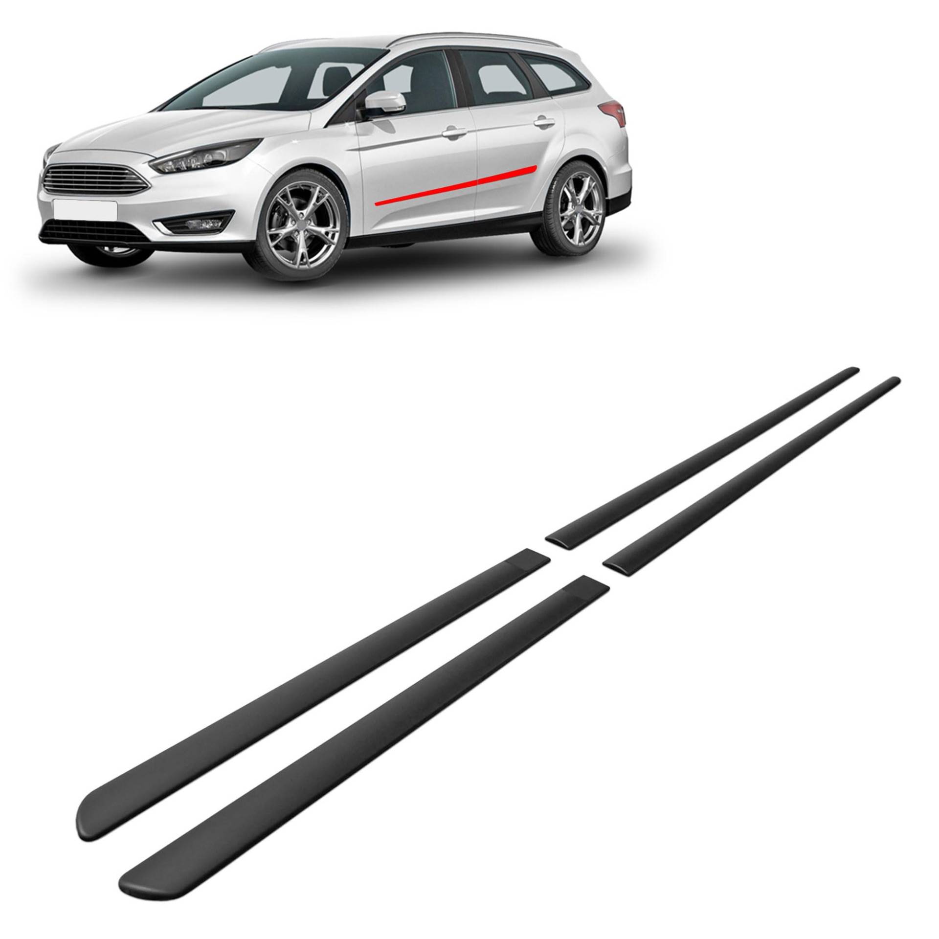 CHROMEMASTER | Schutzleisten für Autotüren Kompatibel mit Ford Focus MK III 5 Türen Hatchback/Kombi 2011-2018 | Kunststoff Dekorative Seitenleisten schützen Lack und Fahrzeugtüren vor Beschädigung CHROMEMASTER | Schutzleisten für Autotüren Kompatibel mit Ford Focus MK III 5 Türen Hatchback/Kombi 2011-2018 | Kunststoff Dekorative Seitenleisten schützen Lack und Fahrzeugtüren vor Beschädigung von CHROMEMASTER