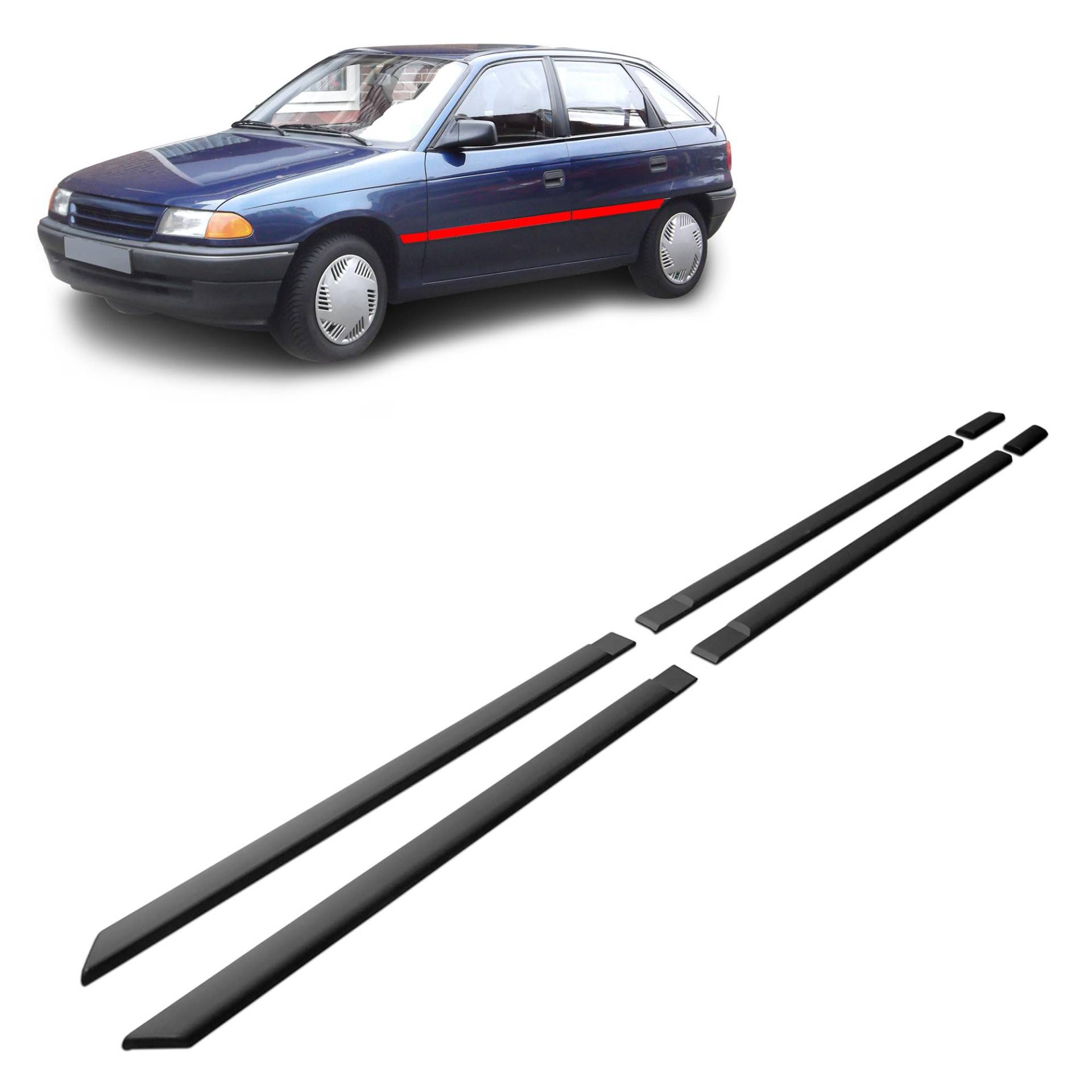 CHROMEMASTER | Schutzleisten für Autotüren Kompatibel mit Opel Astra Classic Hatchback 1991-2002 | Kunststoff Dekorative Seitenleisten schützen Lack und Fahrzeugtüren vor Kratzer und Beschädigung CHROMEMASTER | Schutzleisten für Autotüren Kompatibel mit Opel Astra Classic Hatchback 1991-2002 | Kunststoff Dekorative Seitenleisten schützen Lack und Fahrzeugtüren vor Kratzer und Beschädigung von CHROMEMASTER
