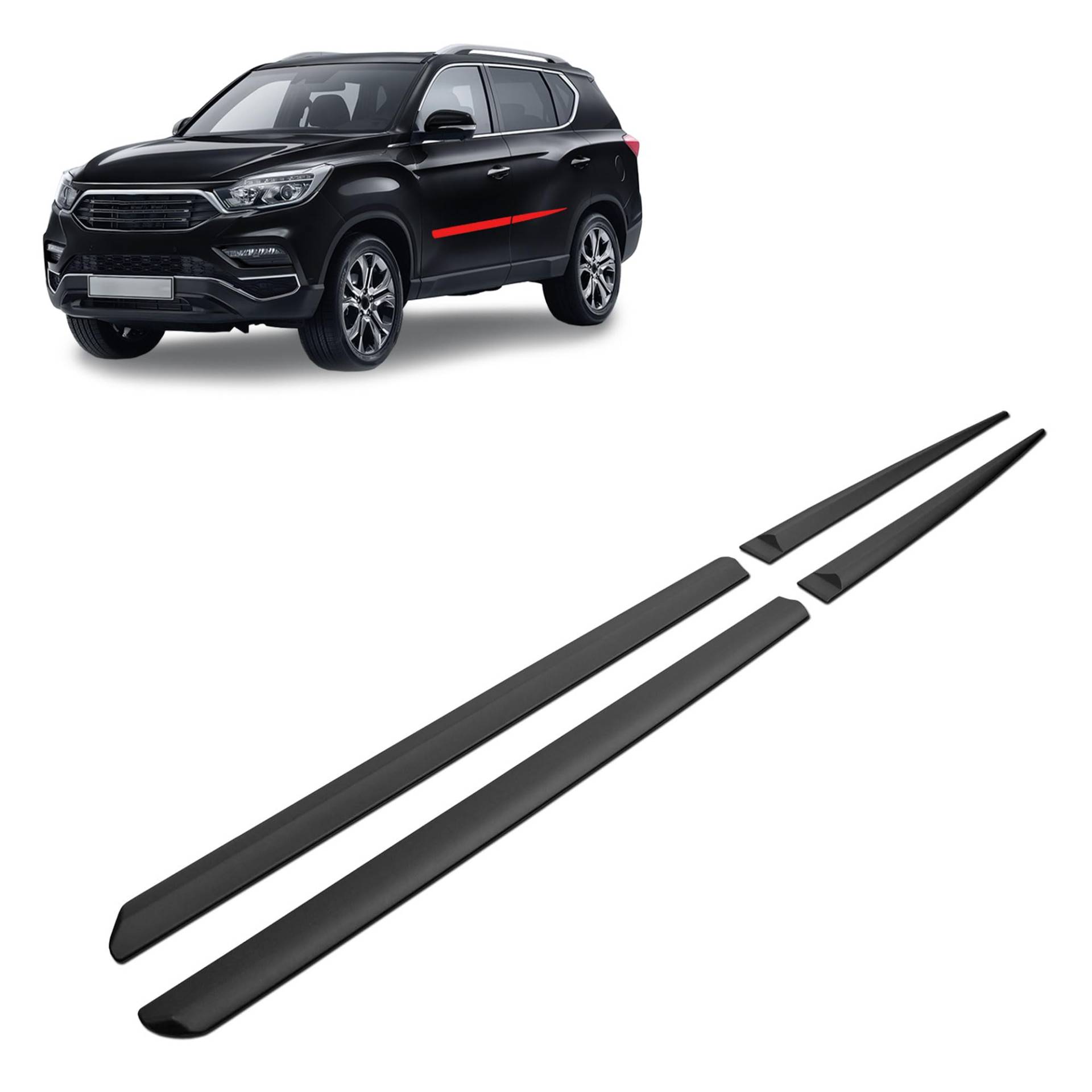 CHROMEMASTER | Schutzleisten für Autotüren Kompatibel mit SsangYong Rexton 2018- | Kunststoff Dekorative Seitenleisten schützen Lack und Fahrzeugtüren vor Kratzer und Beschädigung CHROMEMASTER | Schutzleisten für Autotüren Kompatibel mit SsangYong Rexton 2018- | Kunststoff Dekorative Seitenleisten schützen Lack und Fahrzeugtüren vor Kratzer und Beschädigung von CHROMEMASTER