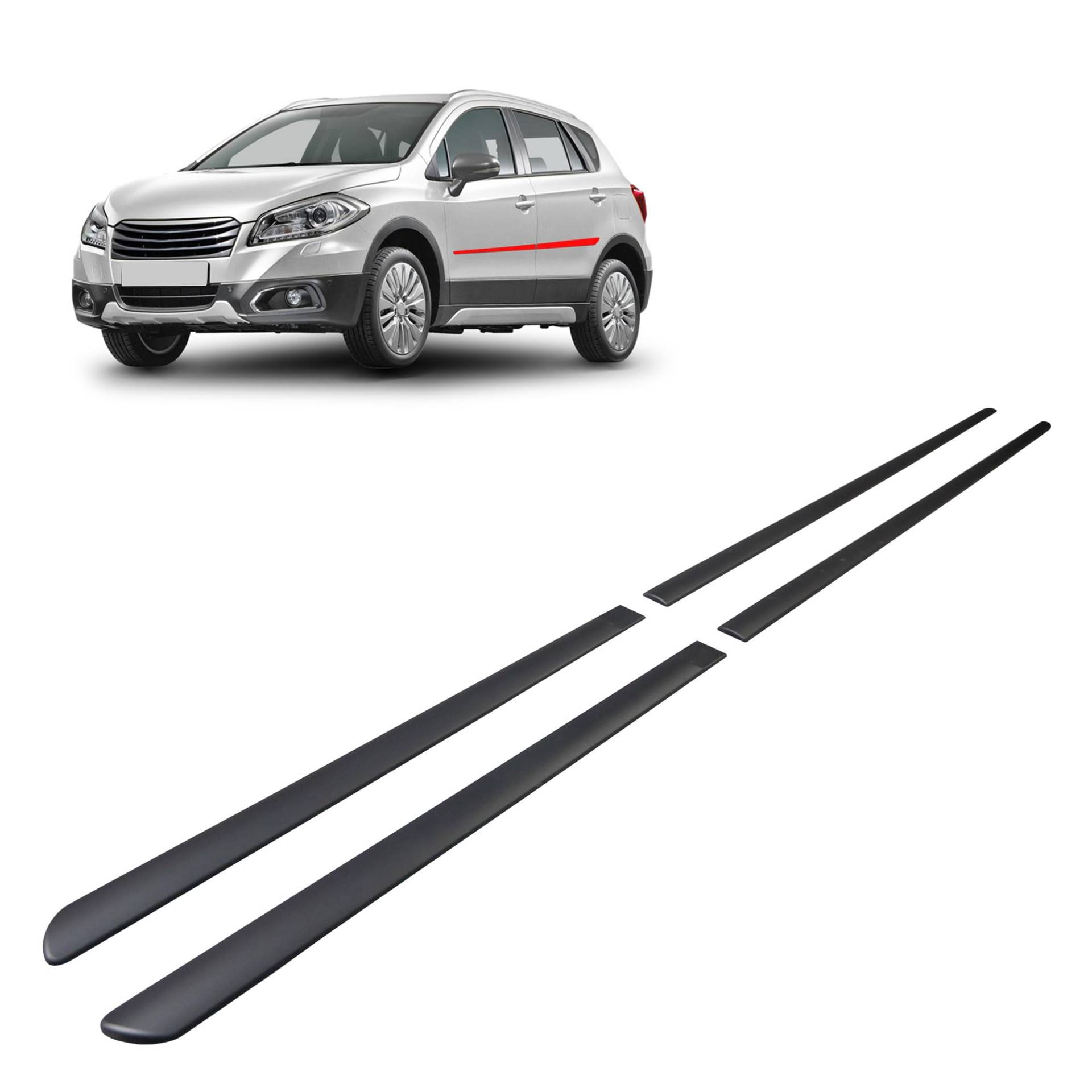 CHROMEMASTER | Schutzleisten für Autotüren Kompatibel mit Suzuki SX4 II S-Cross 2013- | Dekorative Seitenleisten schützen Lack und Fahrzeugtüren vor Kratzer und Beschädigung CHROMEMASTER | Schutzleisten für Autotüren Kompatibel mit Suzuki SX4 II S-Cross 2013- | Dekorative Seitenleisten schützen Lack und Fahrzeugtüren vor Kratzer und Beschädigung von CHROMEMASTER