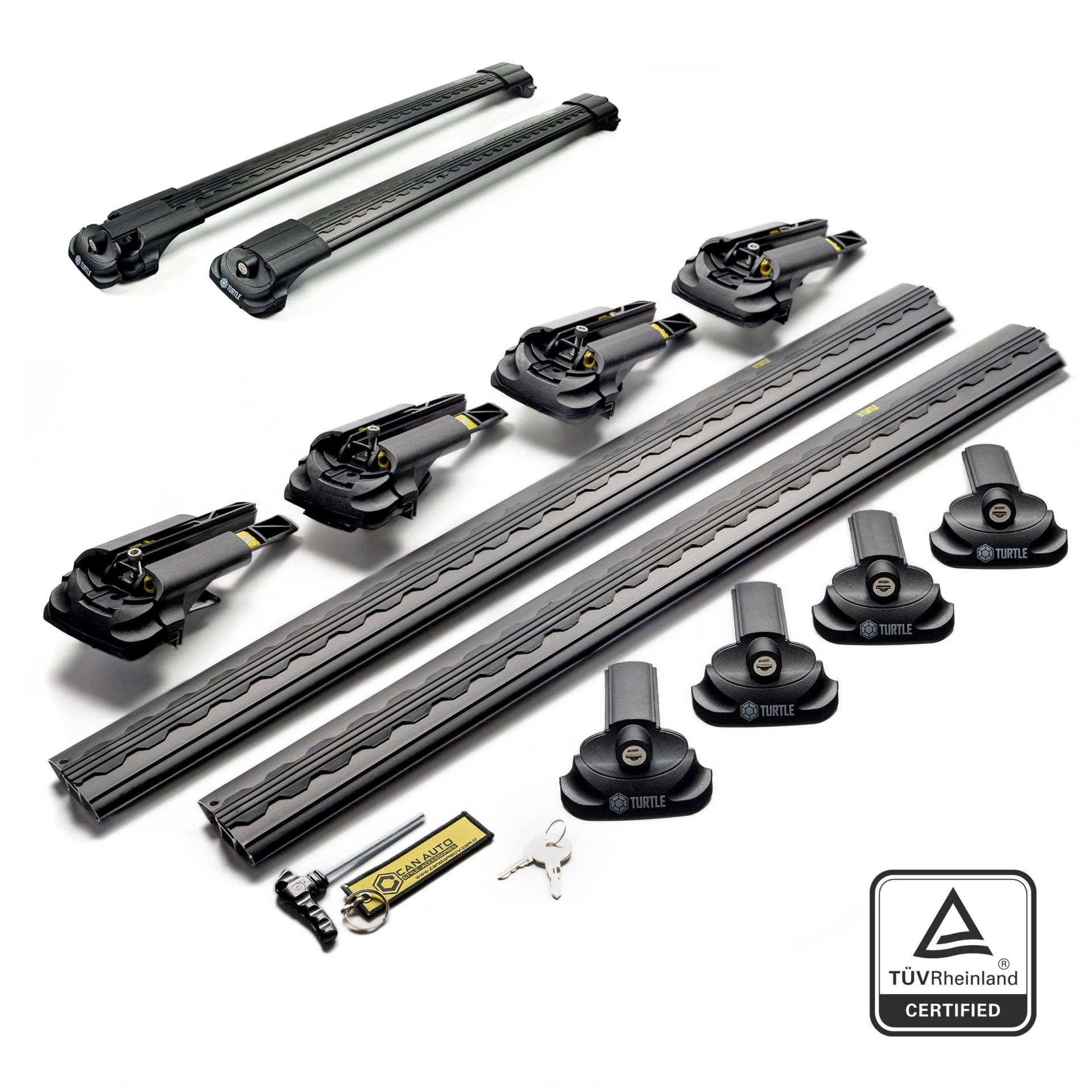 Turtle AIR1 | Dachgepäckträger Dachträger | Kompatibel mit Seat Tarraco 2019-; Dient der Montage von Dachboxen, oder Dachfahrradträger, Leiter | Robuste Konstruktion aus Aluminium | TÜV Turtle AIR1 | Dachgepäckträger Dachträger | Kompatibel mit Seat Tarraco 2019-; Dient der Montage von Dachboxen, oder Dachfahrradträger, Leiter | Robuste Konstruktion aus Aluminium | TÜV von CHROMEMASTER