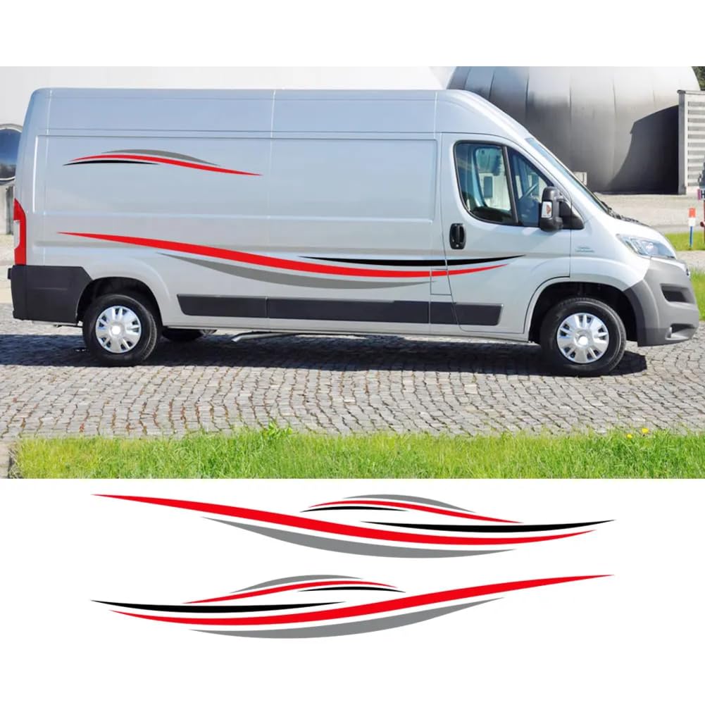 Autostreifen-Styling-Aufkleber, für Peugeot Boxer, für Citroen Jumper, für FIAT Ducato Camper Van, Vinyl-Dekor-Aufkleber, Auto-Tuning-Zubehör Autostreifen-Styling-Aufkleber, für Peugeot Boxer, für Citroen Jumper, für FIAT Ducato Camper Van, Vinyl-Dekor-Aufkleber, Auto-Tuning-Zubehör von CHRYCM