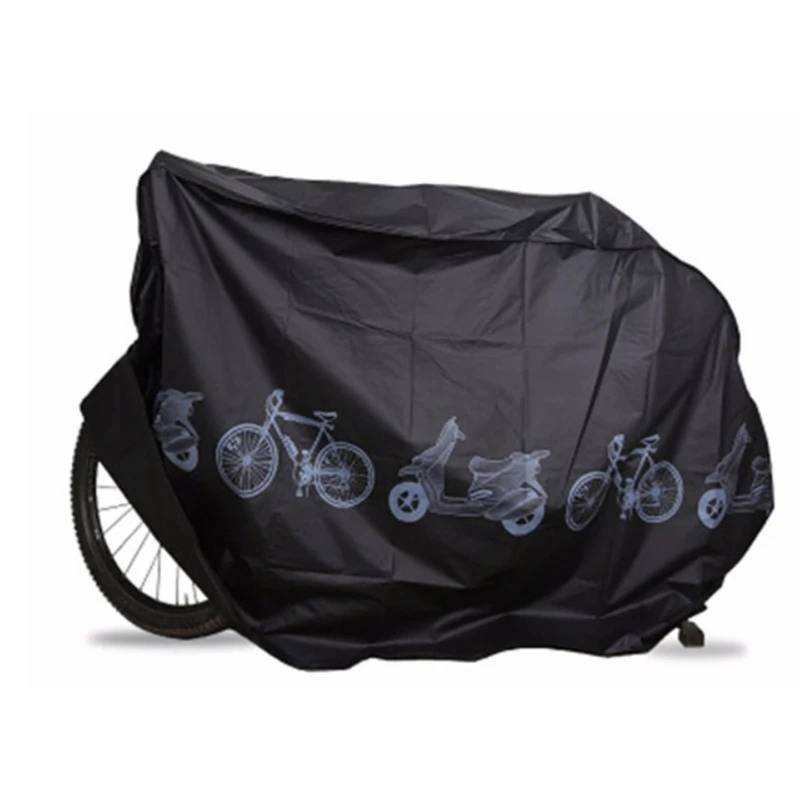 Motorradabdeckung, Fahrradabdeckung, Fahrrad-Regenschutz, Staubschutz, Sonnenschutz, Sonnenschutz, Mountainbike, Mountainbike, Motorrad, alle Jahreszeiten (grau)(Black) von CHUDOU
